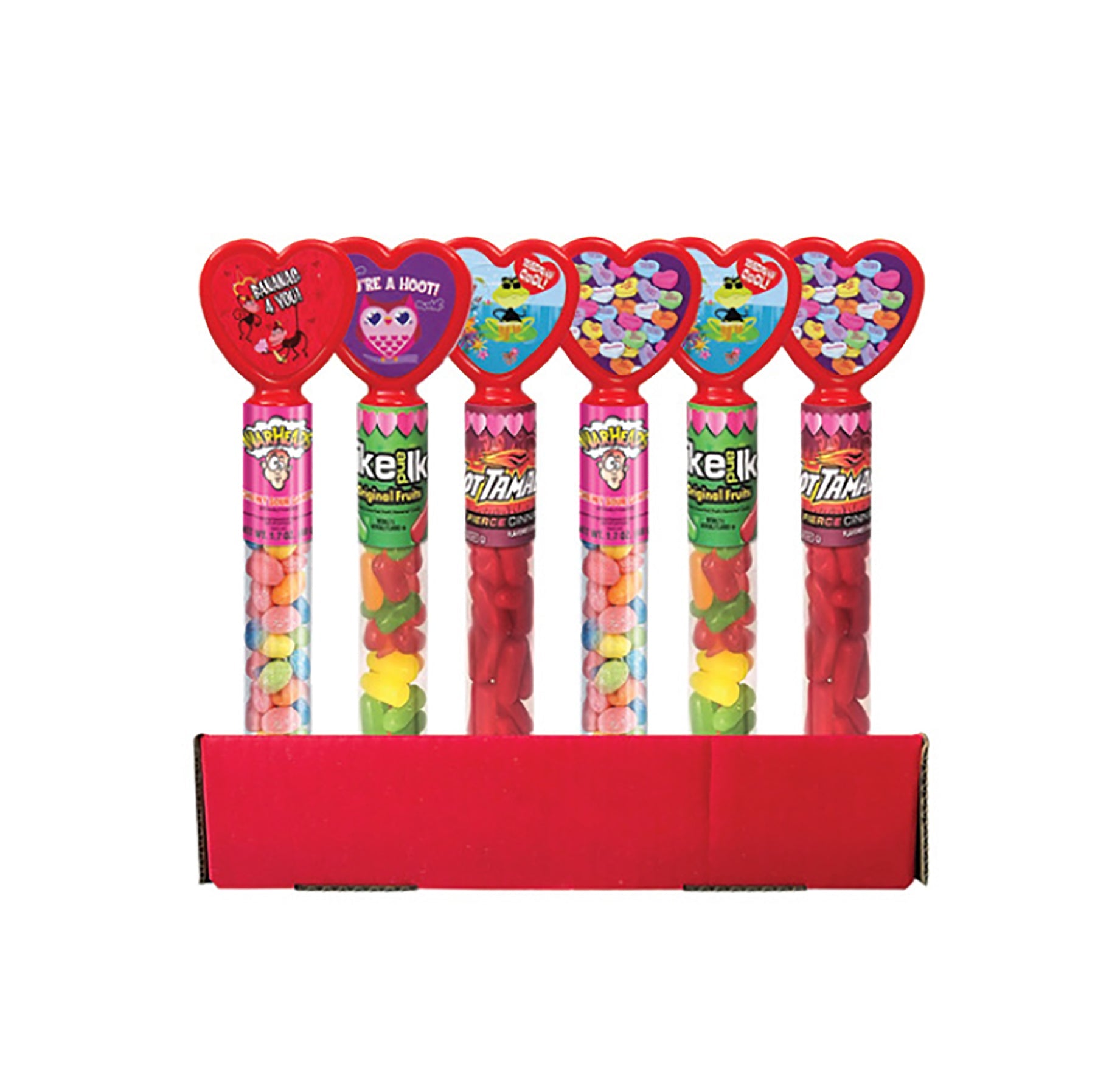 Valentine Heart Tubes Candy Filled 1.7oz