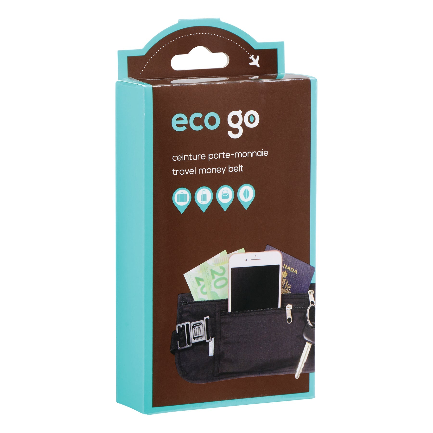 Eco Go Travel Waist Security Money Belt