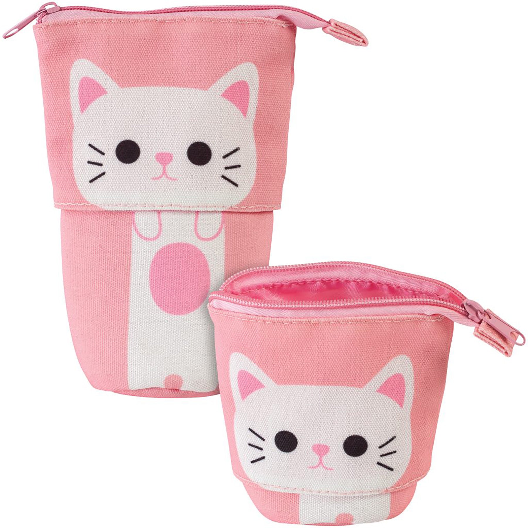 Merangue Pop Up Pencil Case Cat 2.75x2.75x7in