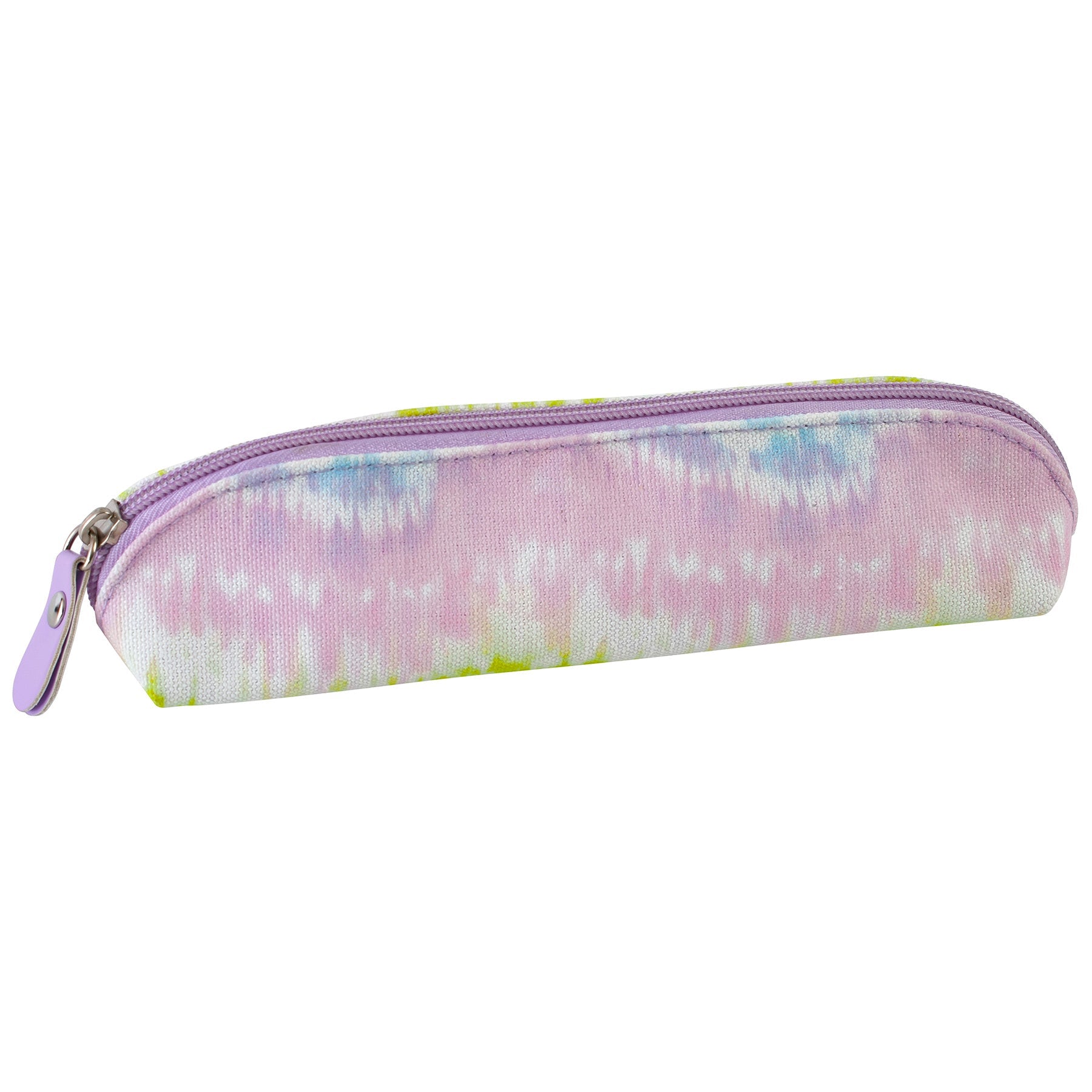 Merangue Canvas Pencil Case Pastel Tie Dye 7.5x2.3x2.3in