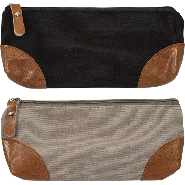 Pouch With Brown Pu Corners - Dollar Max Dépôt