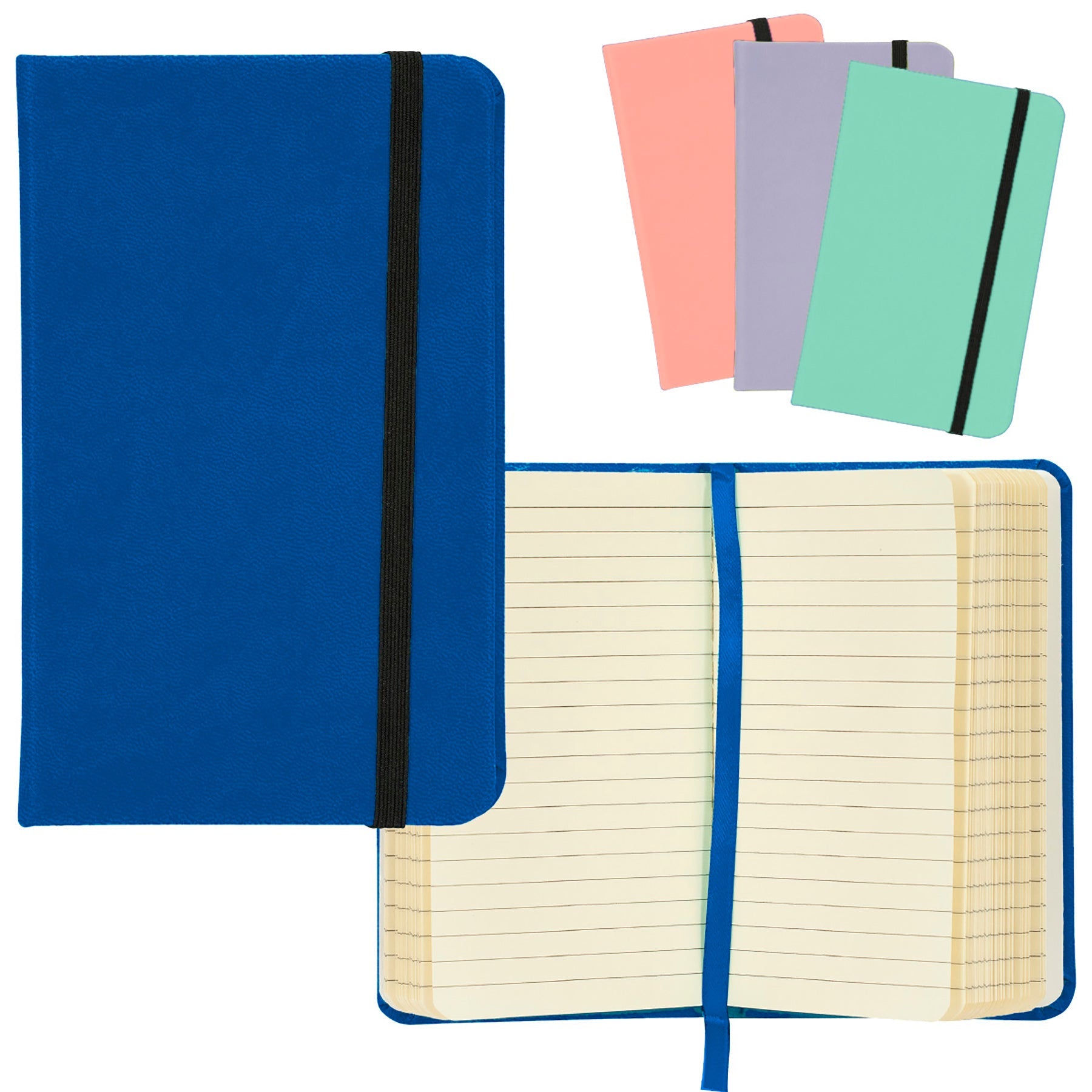 Merangue Hard Cover Notebook Lined 192 Pages 3.5x5.25in