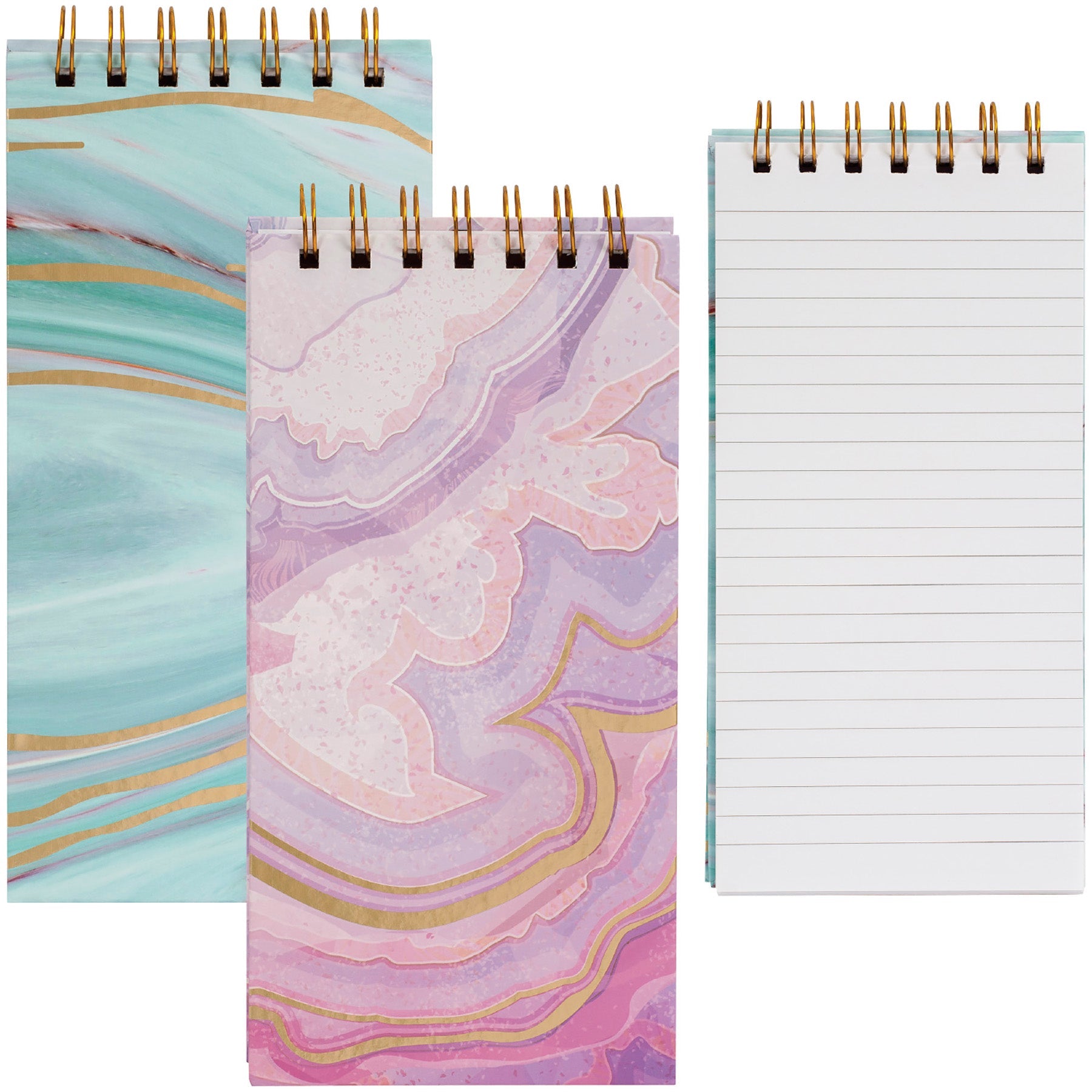 Merangue Top Coil Marble Notepad Lined 320 pages 4x8in
