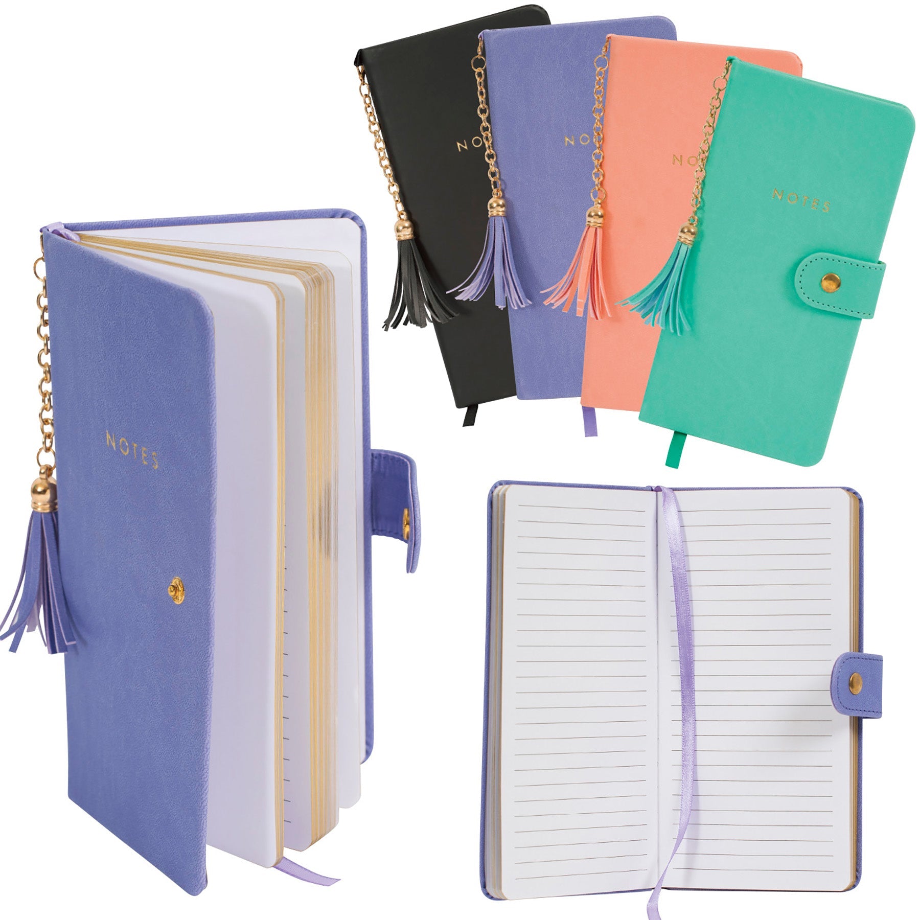 Merangue Notebook with Tassel Lined 320 pages 4x7.5in
