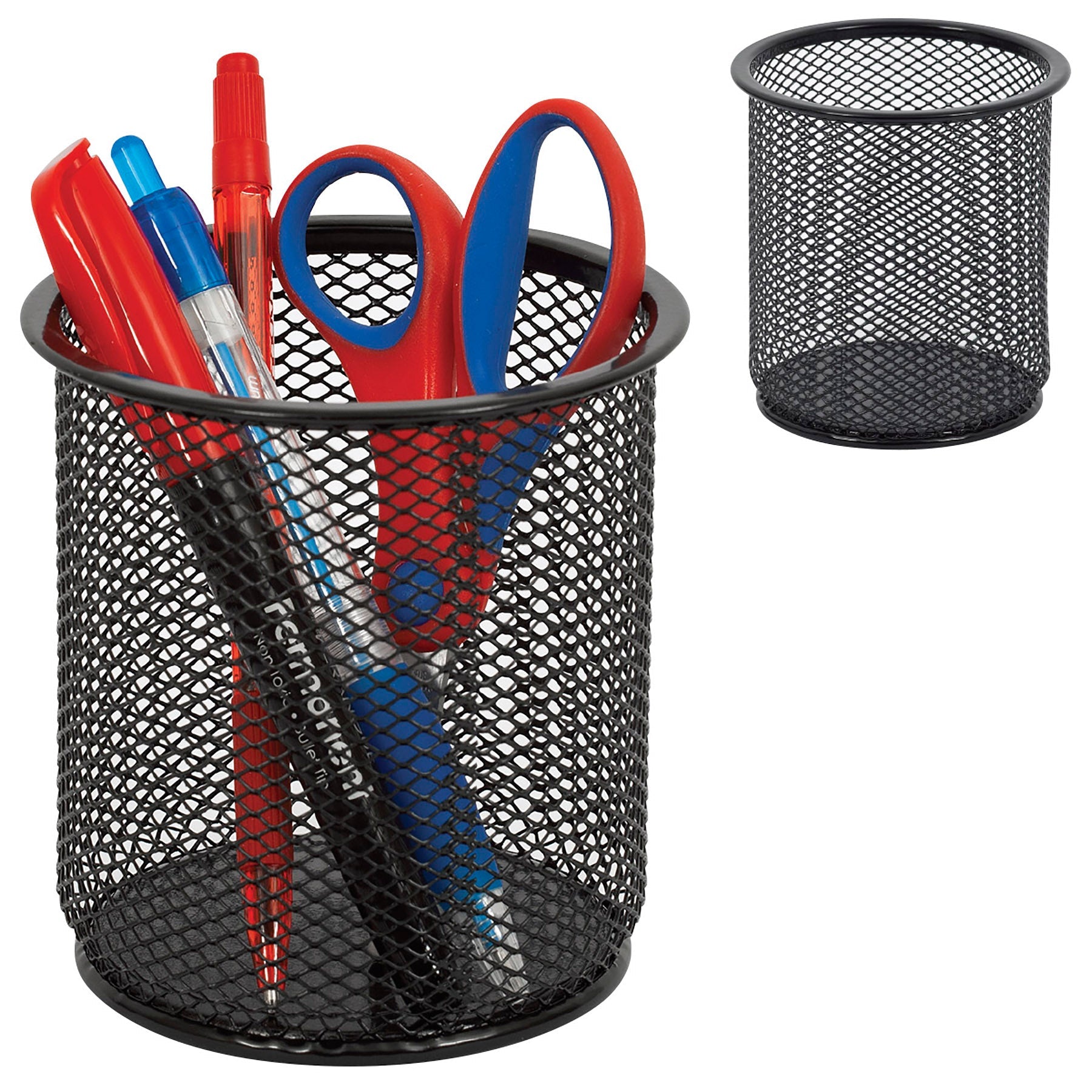 Merangue Metal Mesh Pencil Cup 3.75x3.75in