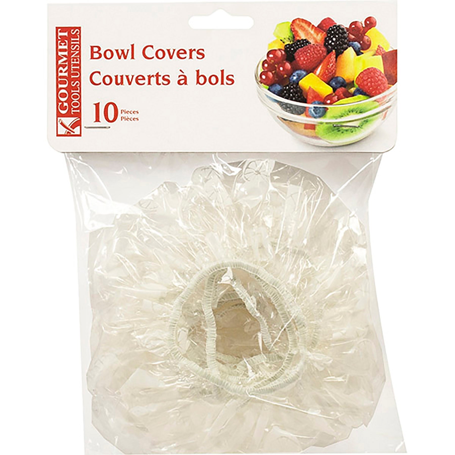 Gourmet 10 Bowl Covers Plastic with Elastic