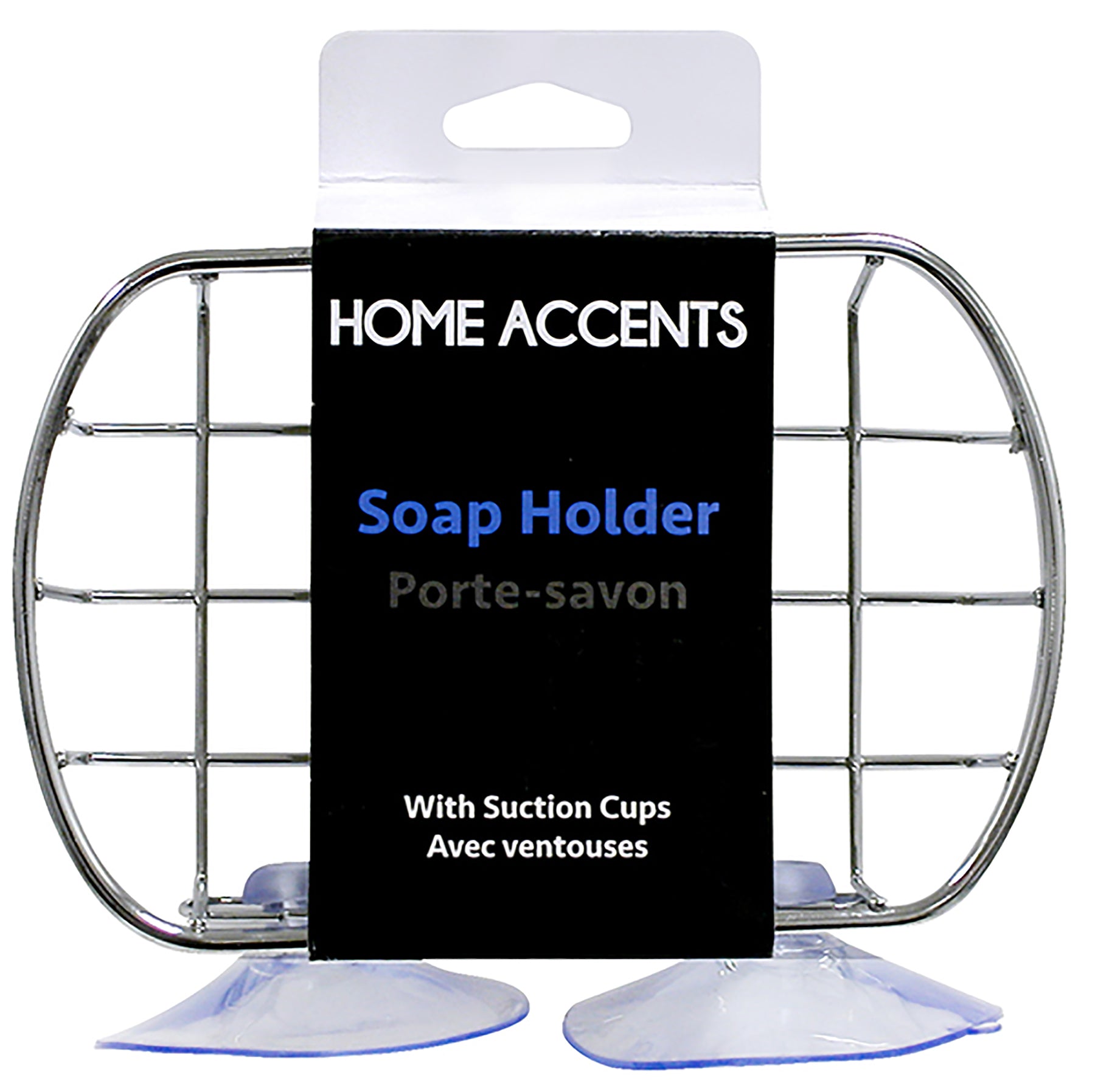 Home Accents Soap Holder Metal with Suction Cup 5x3.25x1.4in