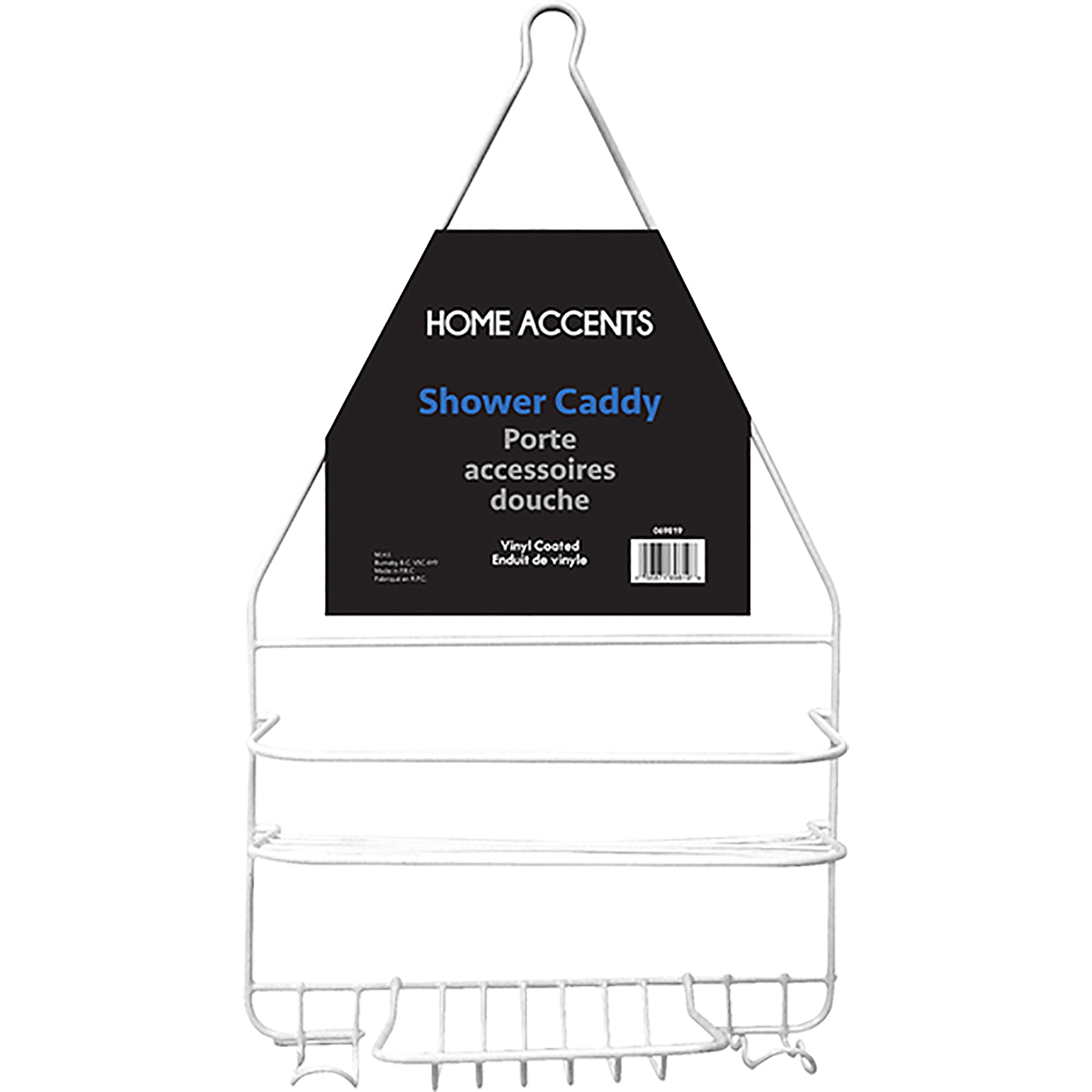 Home Accents Shower Caddy Vinyl Coated 17.5x9.75in