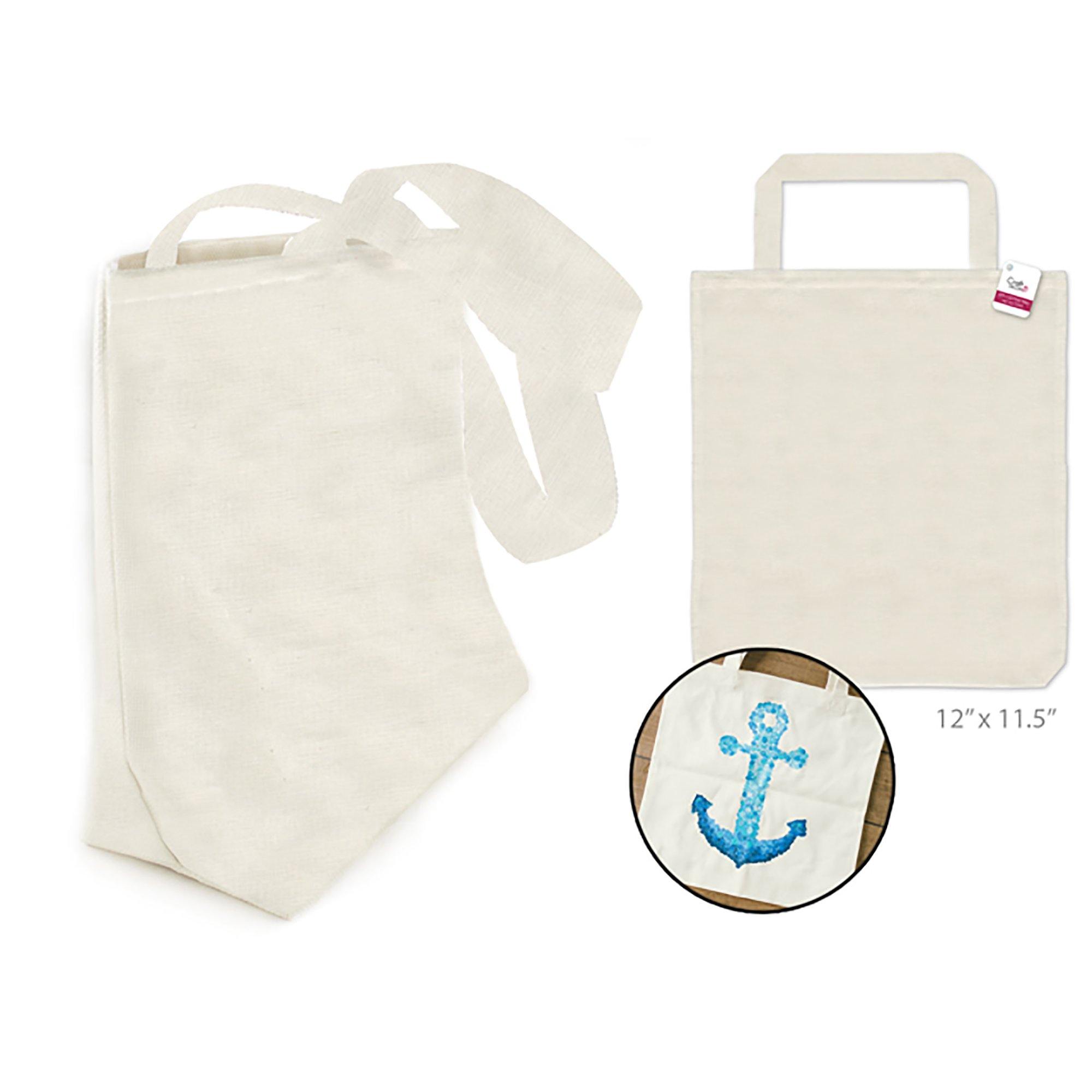 Canvas Bag: 11.5"X12.3"X1.75" Diy W/Canvas Handle - Dollar Max Dépôt