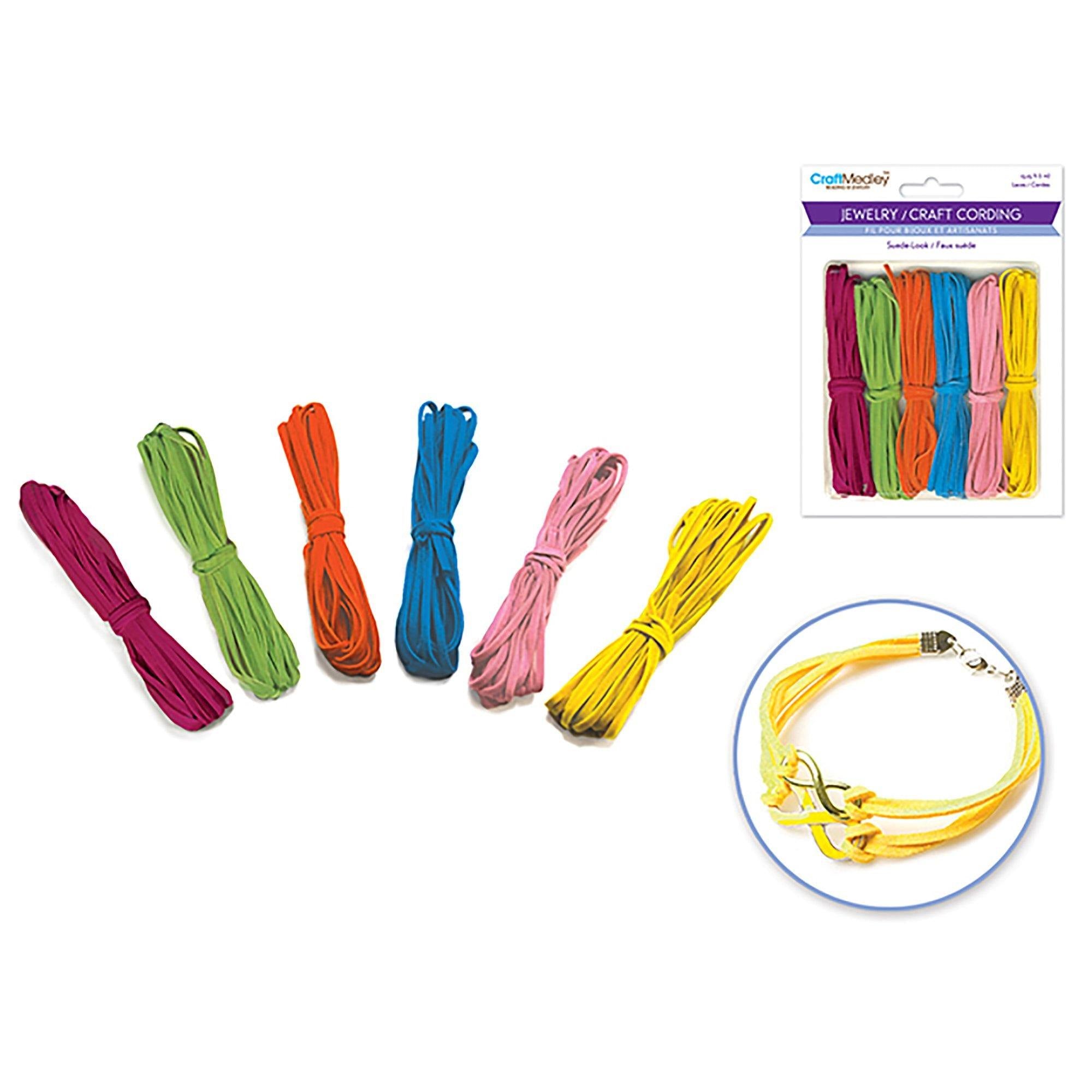 Jewelry/Craft Cord: Suede Look Asst X18M Fashion Mix - Dollar Max Dépôt
