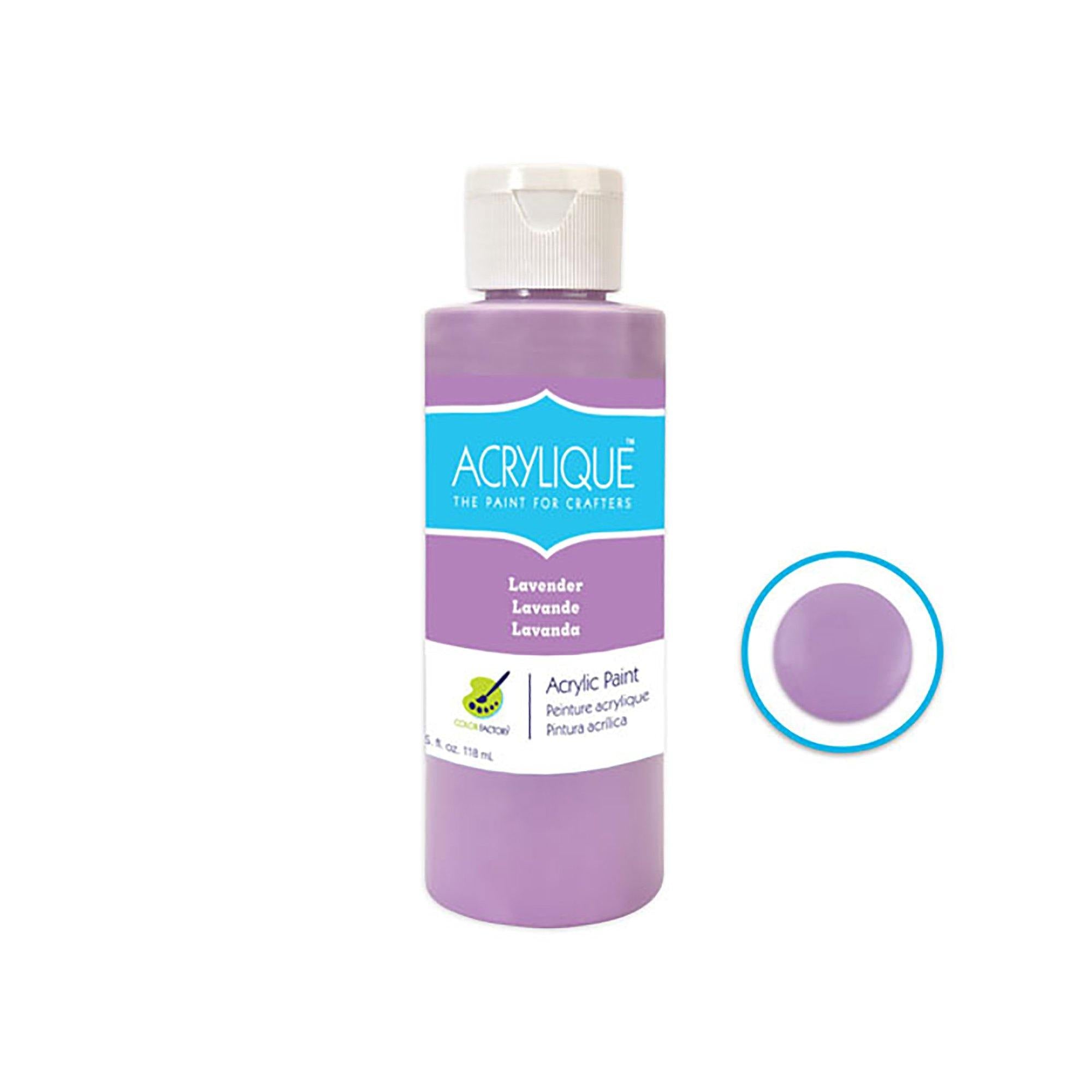 140 Lavender Color Factory: 4Oz Acrylique Paint For Crafter'S - Dollar Max Dépôt