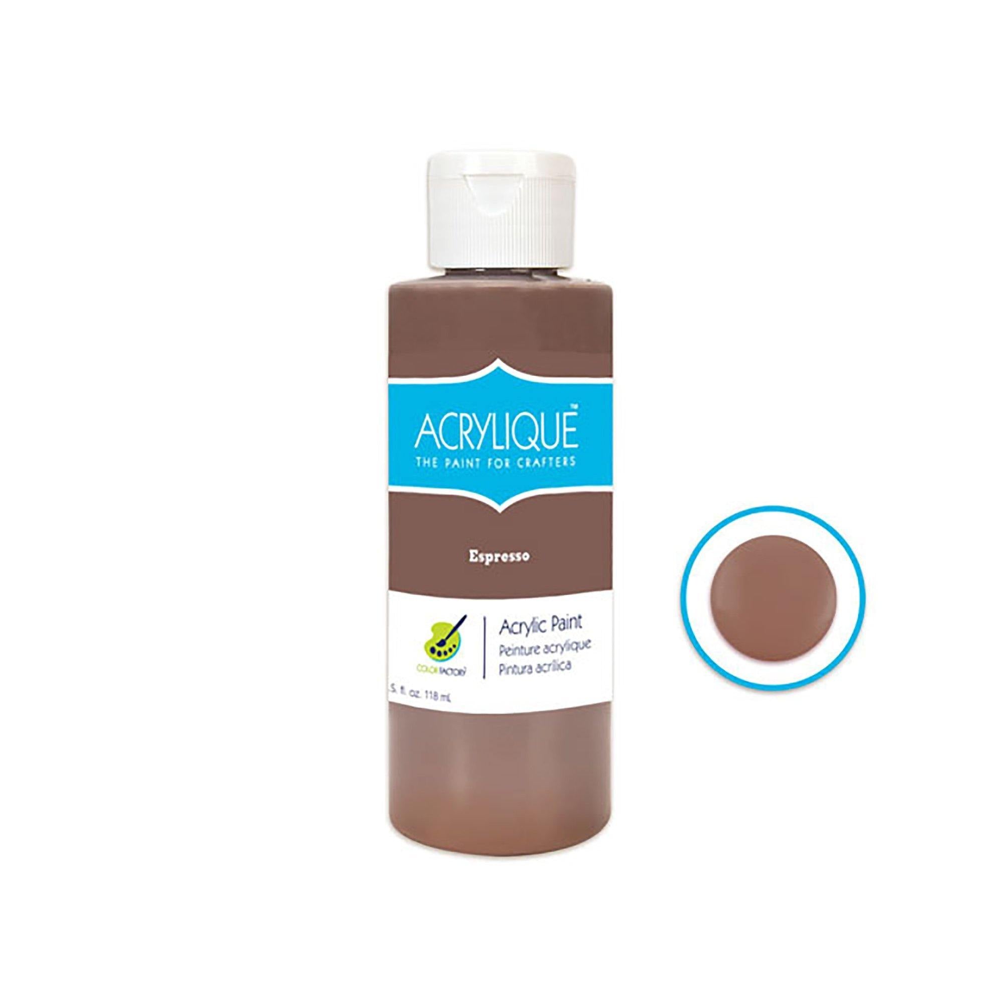 165 Espresso Color Factory: 4Oz Acrylique Paint For Crafter'S - Dollar Max Dépôt