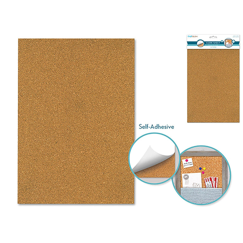 Craft Medley: 7.87"X11.81" Self-Adhesive Cork Sheet Diy 2Mm Thick - Dollar Max Dépôt