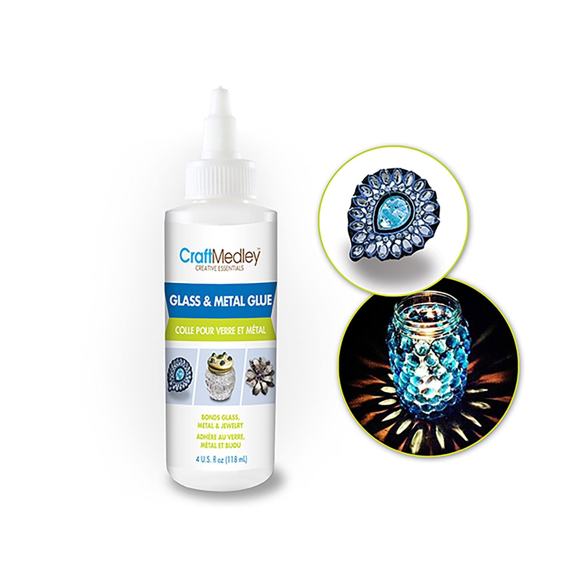 Craft Medley Glue : 4Oz Jewelry Bond For Glass / Metal / Beading Waterproof - Dollar Max Dépôt