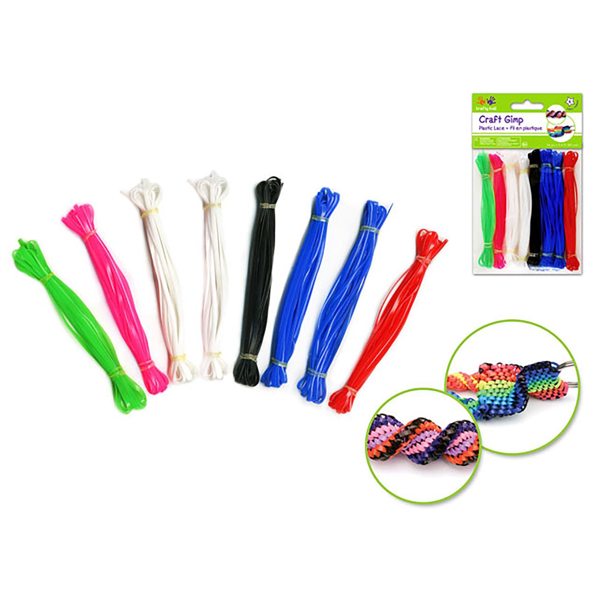 Bold Krafty Kids: Plastic String (Gim X8 (19.2 6Colors - Dollar Max Dépôt