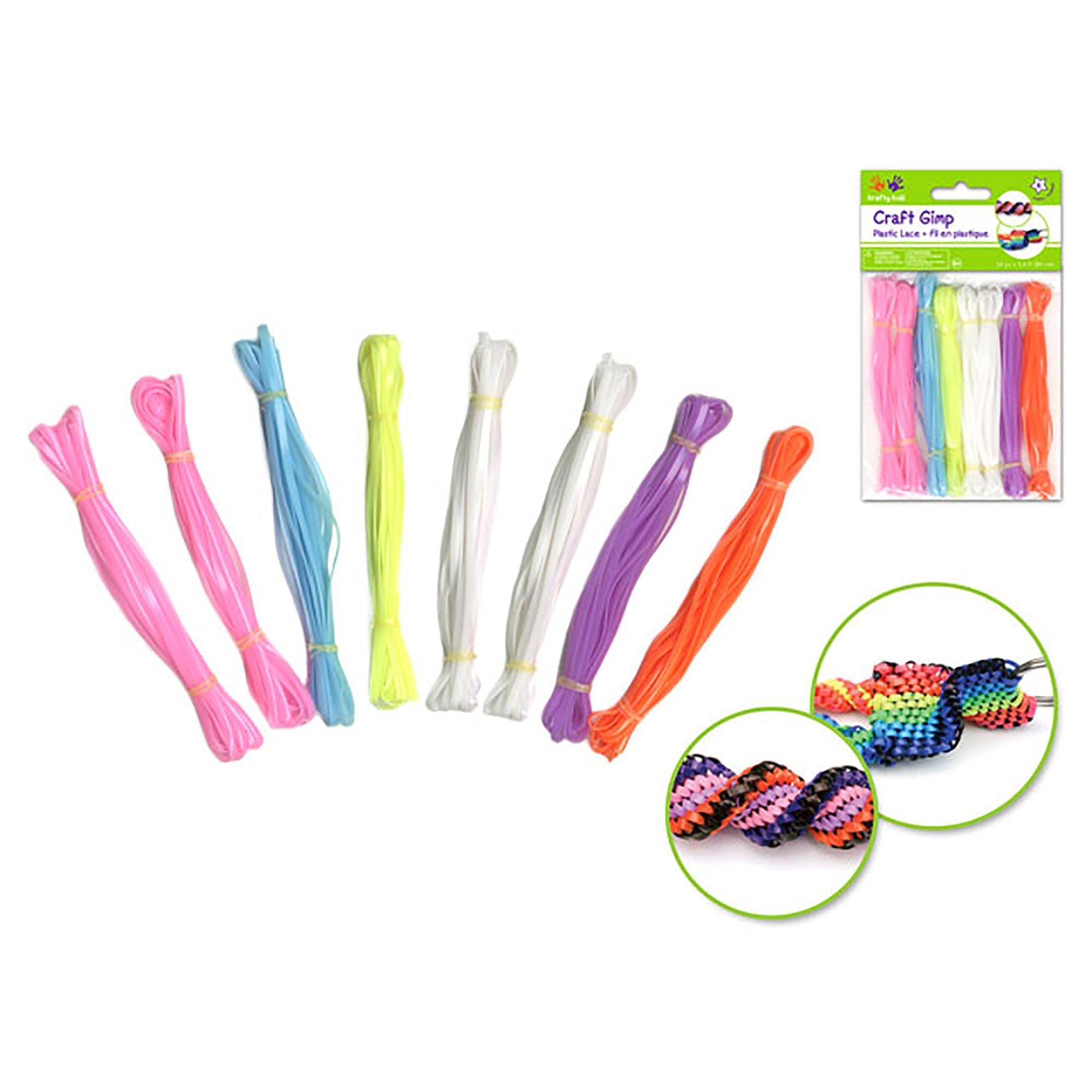 Glamour Krafty Kids: Plastic String (Gim X8 (19.2 6Colors - Dollar Max Dépôt