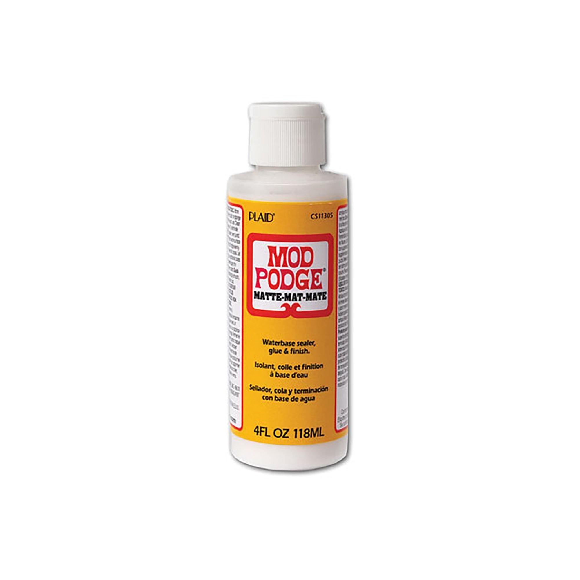 Matte Mod Podge: 4Oz All-In-One Glue/Sealer/Finish Non-Toxic - Dollar Max Dépôt