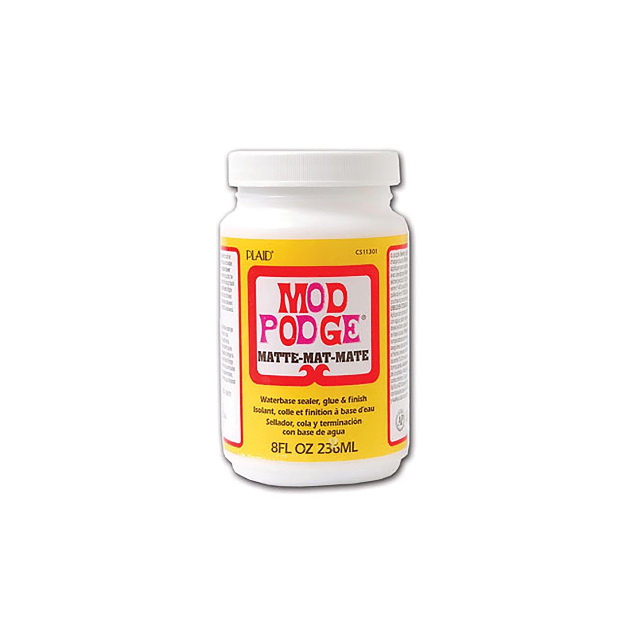 Matte Mod Podge: 8Oz All-In-One Glue/Sealer/Finish Non-Toxic - Dollar Max Dépôt