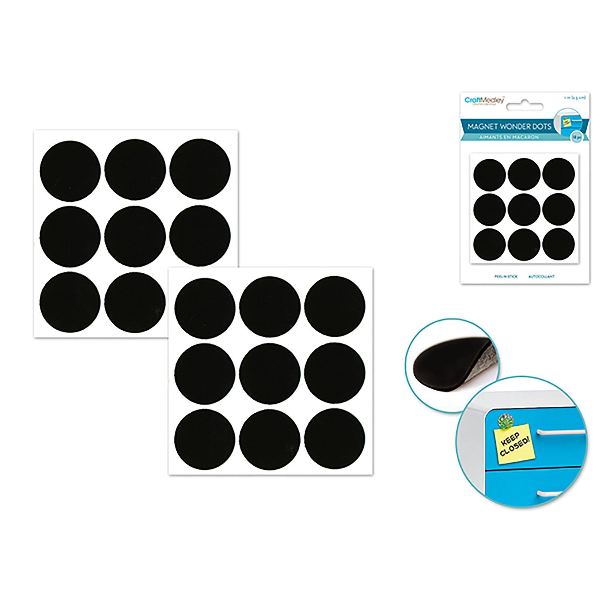 Magnet Wonder Dots: 1" Peel-N-Stick X18 - Dollar Max Dépôt