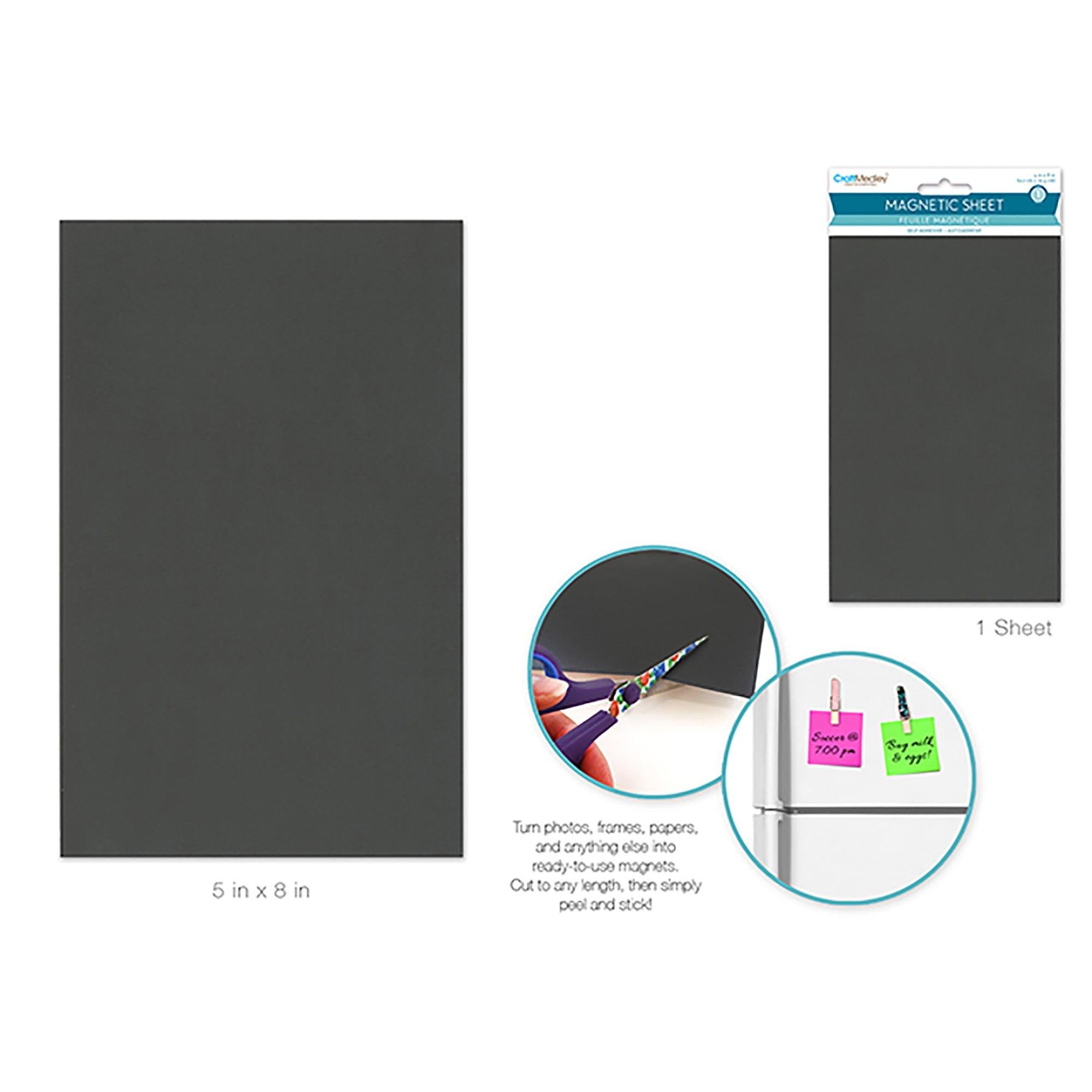 Magnetic Sheet: 5"X8" Self-Adhesive - Dollar Max Dépôt