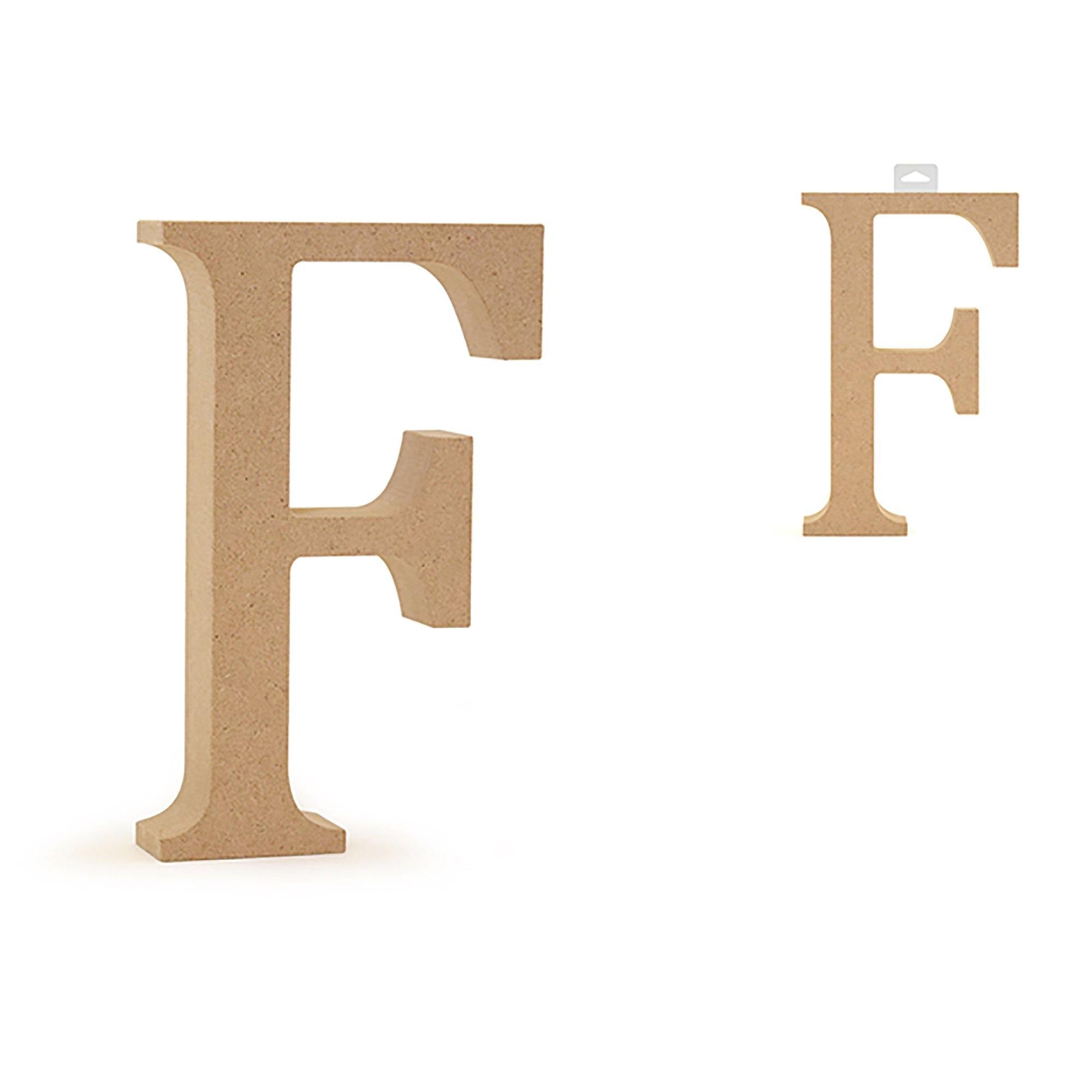 Fwood Letters: 5 1/8" Mdf Standing - Dollar Max Dépôt