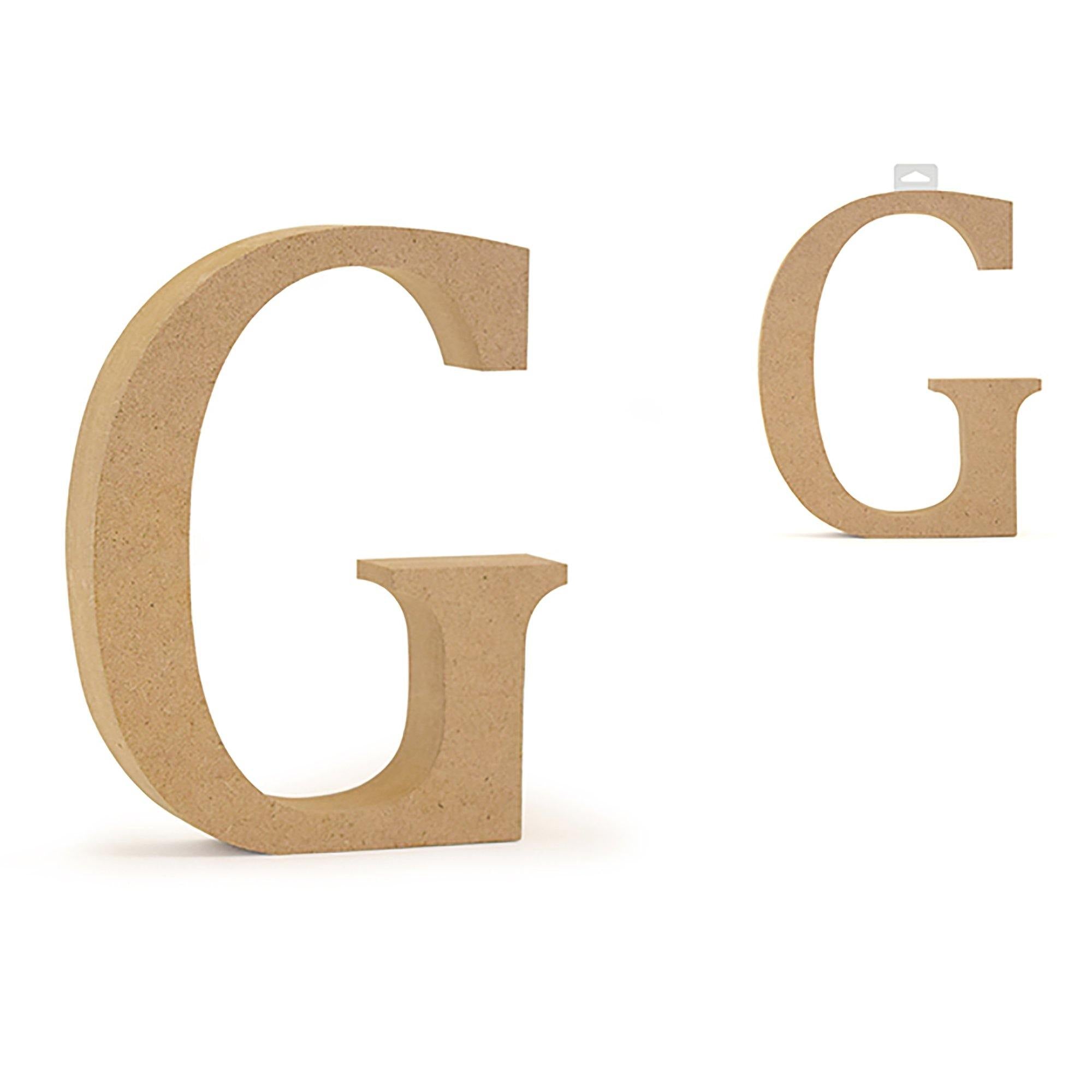 Gwood Letters: 5 1/8" Mdf Standing - Dollar Max Dépôt