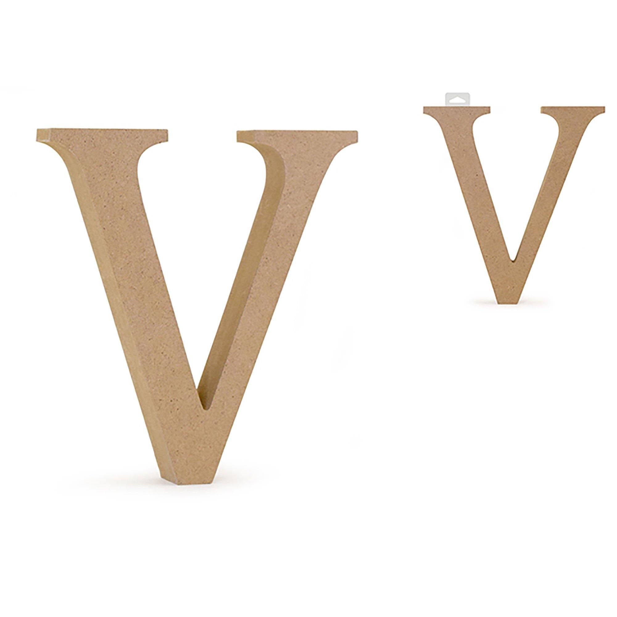 Vwood Letters: 5 1/8" Mdf Standing - Dollar Max Dépôt