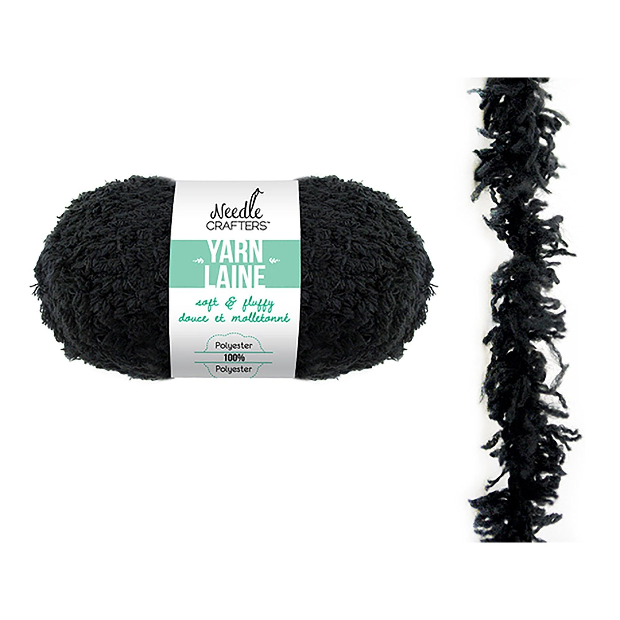 Black Needlecrafters: 50G Soft'N'Fluffy Yarn - Dollar Max Dépôt
