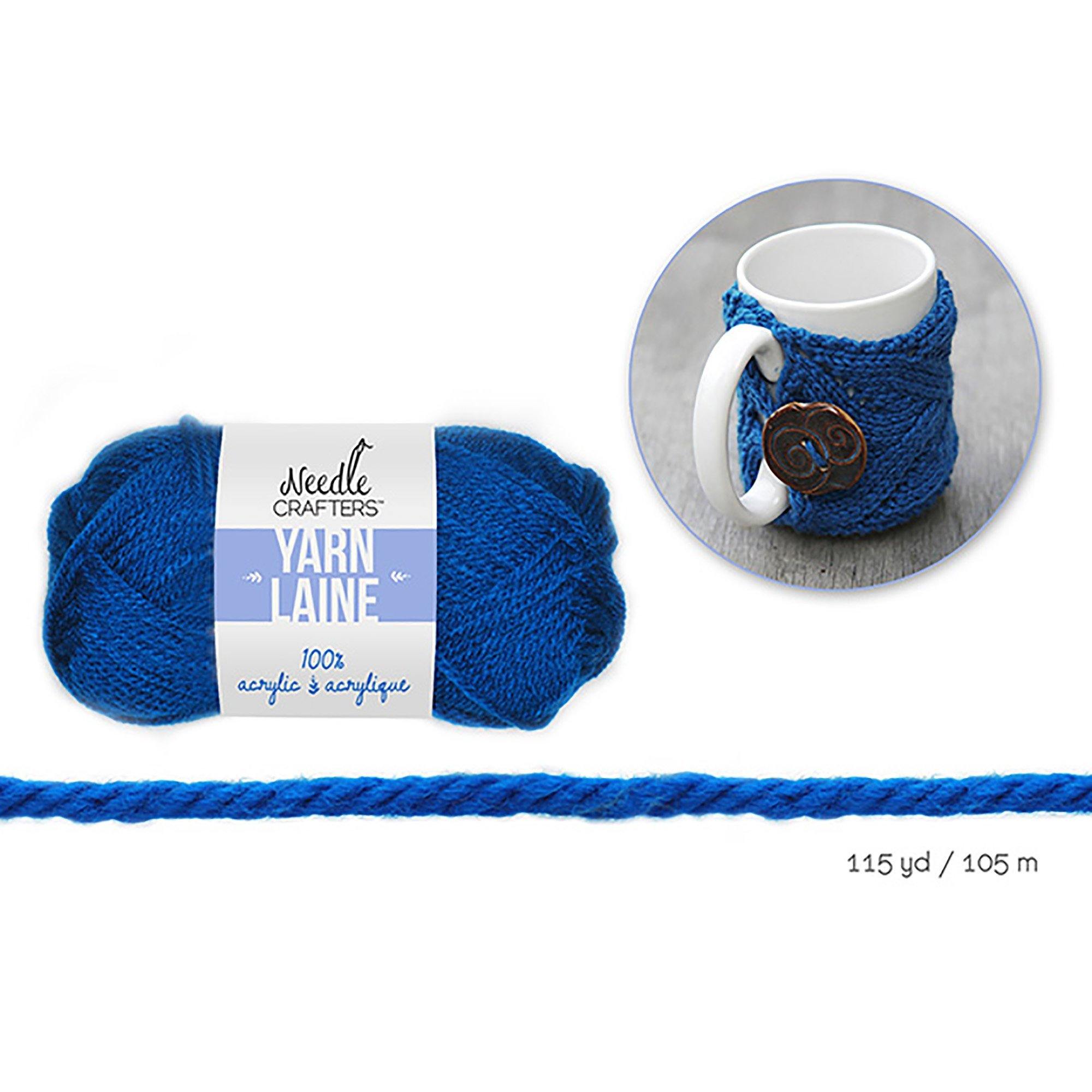 Deep Sea Blue Needlecrafters: 50G Acrylic Yarn Standard Ball Dyed - Dollar Max Dépôt