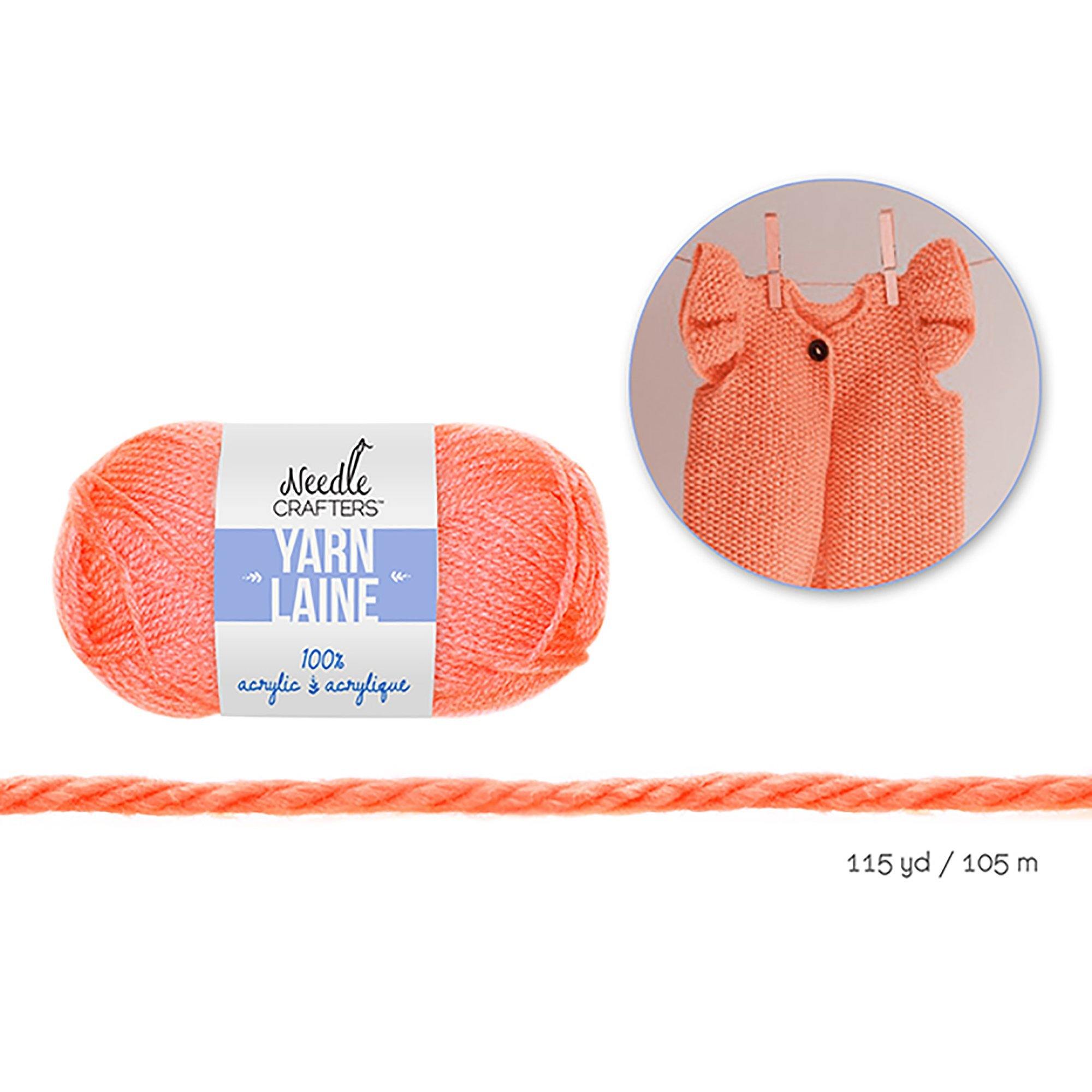 Bright Salmon Needlecrafters: 50G Acrylic Yarn Standard Ball Dyed - Dollar Max Dépôt