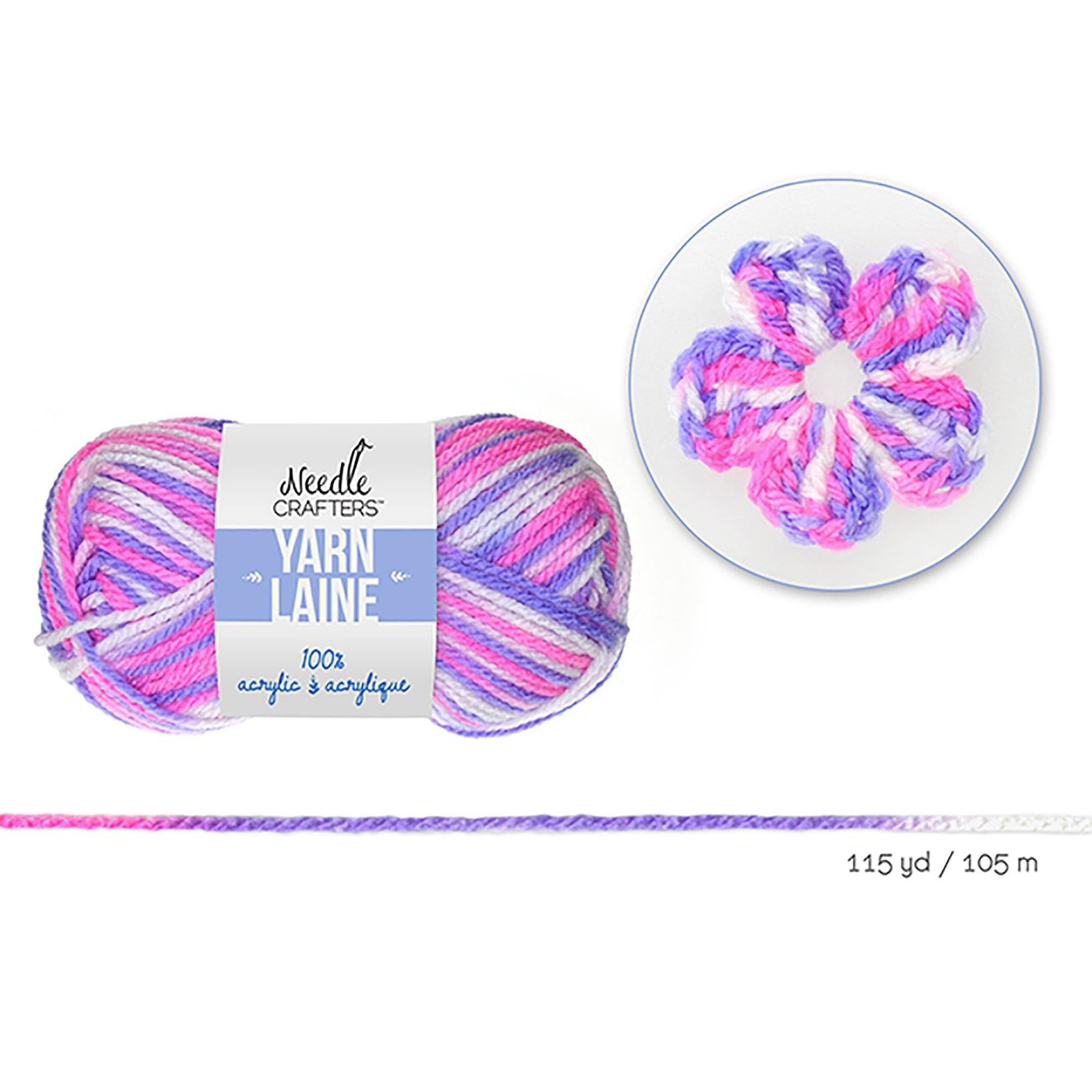 Sherbet Needlecrafters: 50G Acrylic Yarn Multi-Dyed Ball - Dollar Max Dépôt