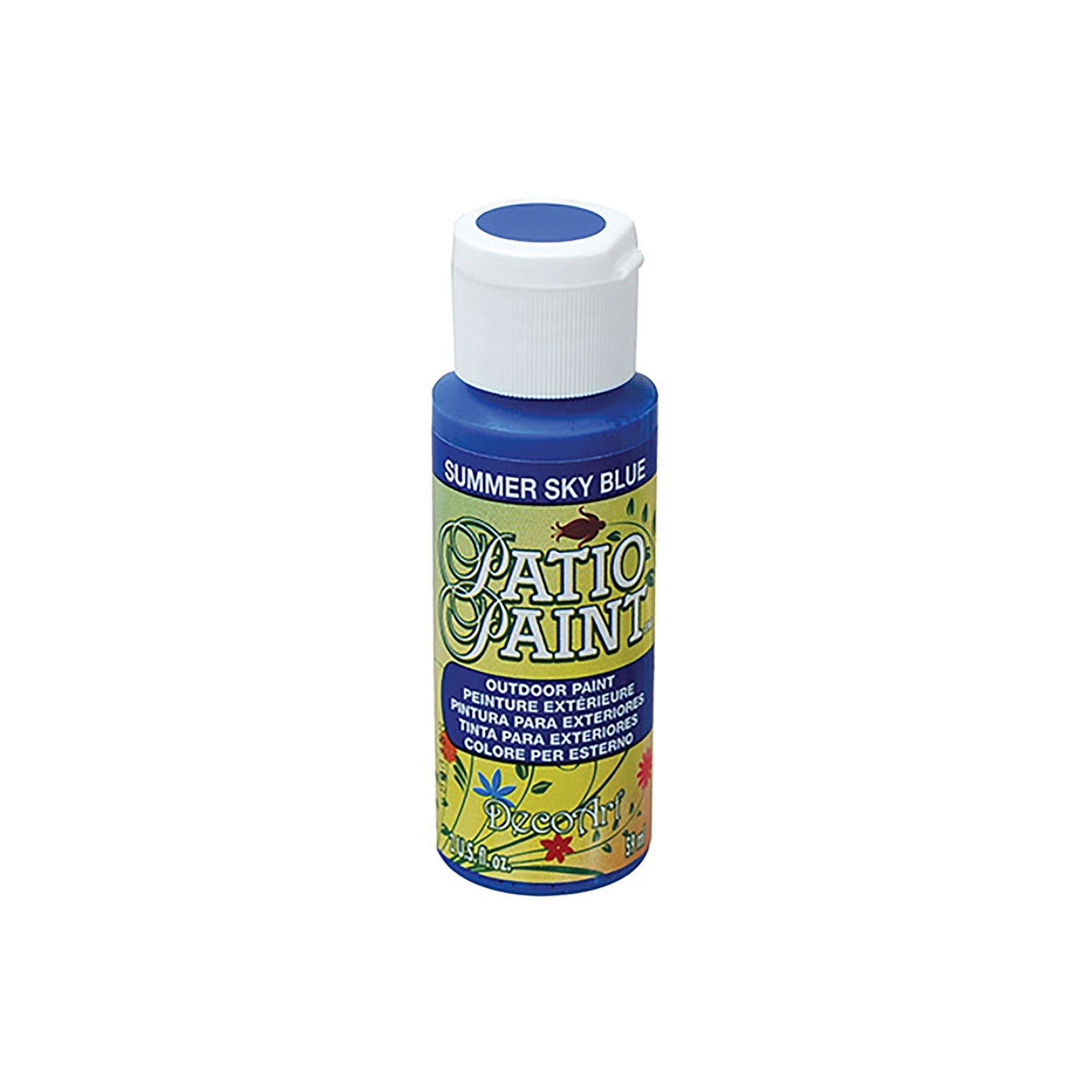Dcp10 Summer Sky Blue Patio Paint: 2Oz Outdoor Paint 1-Step Dcp06-75 - Dollar Max Dépôt