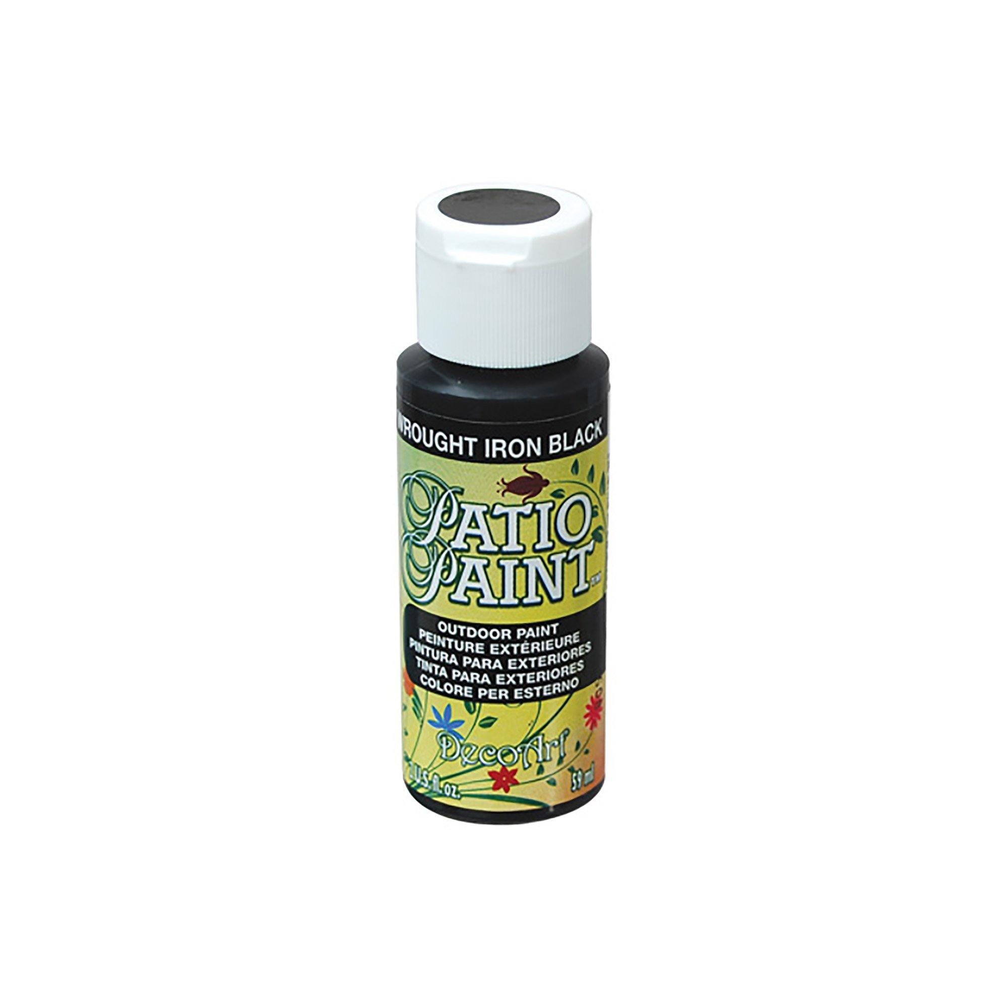 Dcp21 Wrought Iron Black Patio Paint: 2Oz Outdoor Paint 1-Step Dcp06-75 - Dollar Max Dépôt