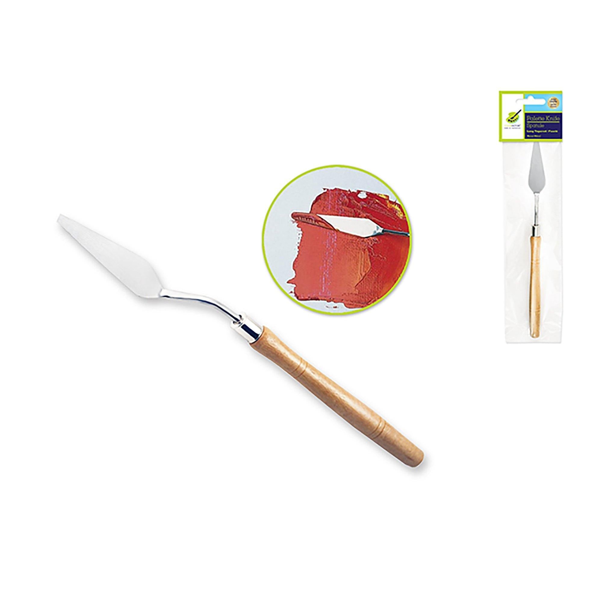 Color Factory Tool: Metal Palette Knife- Long Tapered - Dollar Max Dépôt