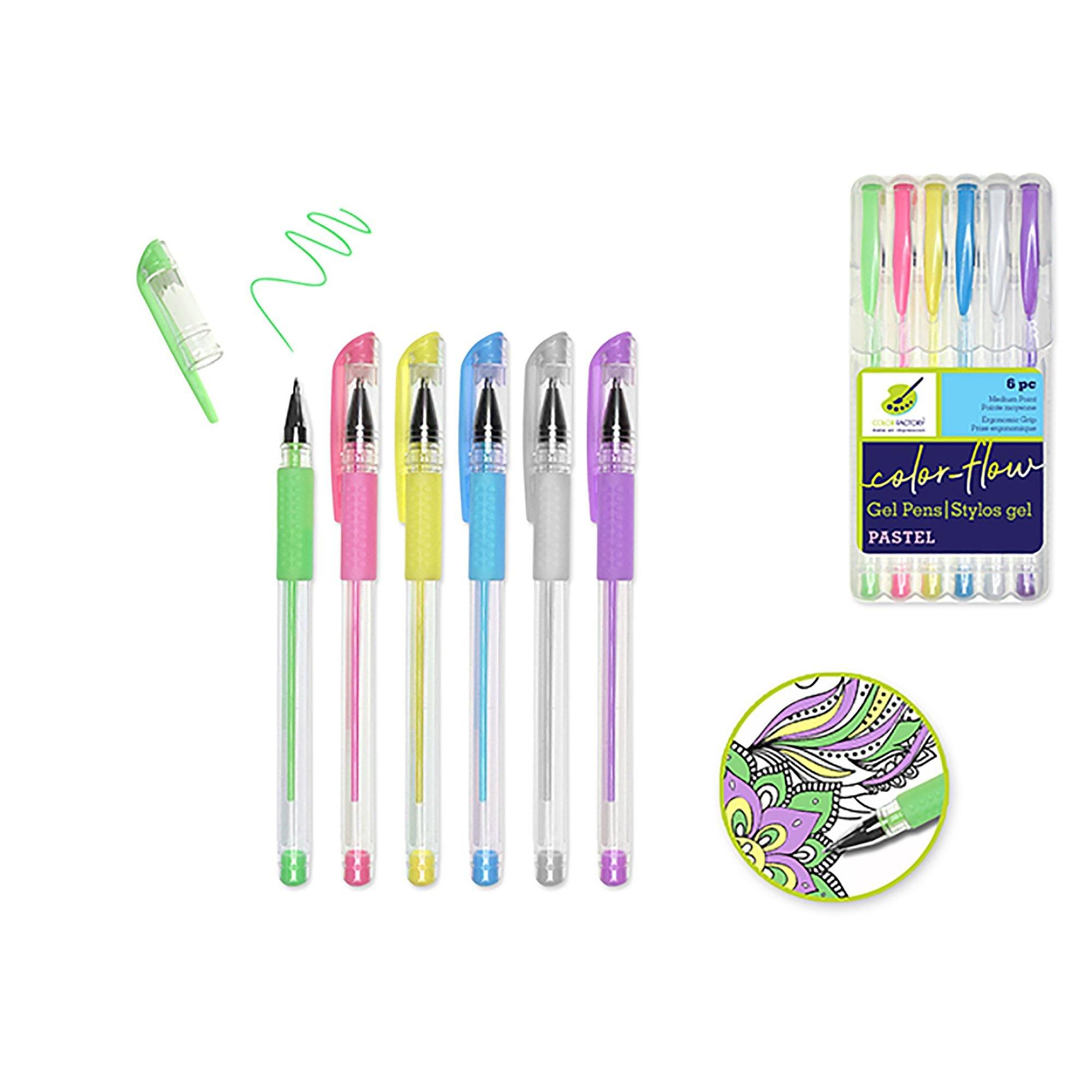 Pastels Color Factory Tool: Color-Flow Gel Pen 'Living In Color' Premium - Dollar Max Dépôt