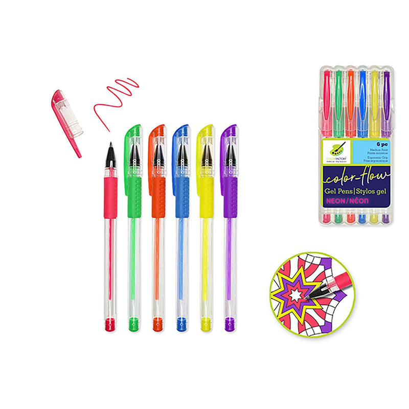 Neons Color Factory Tool: Color-Flow Gel Pen 'Living In Color' Premium - Dollar Max Dépôt
