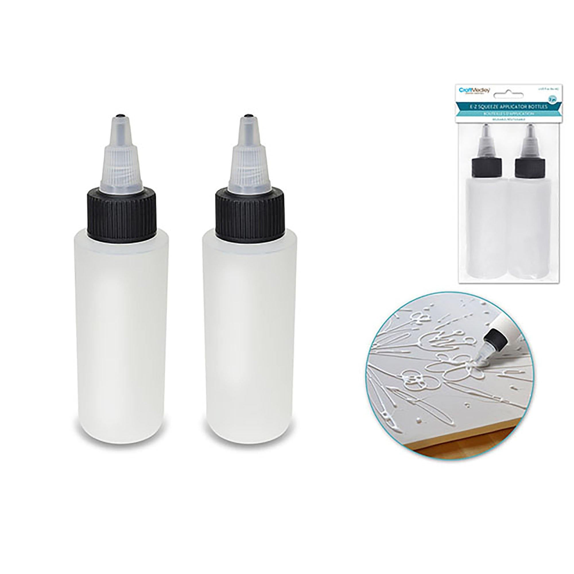 Plastic Bottle: 60Ml Ez-Squeeze Paint & Glue Applicator X2 - Dollar Max Dépôt