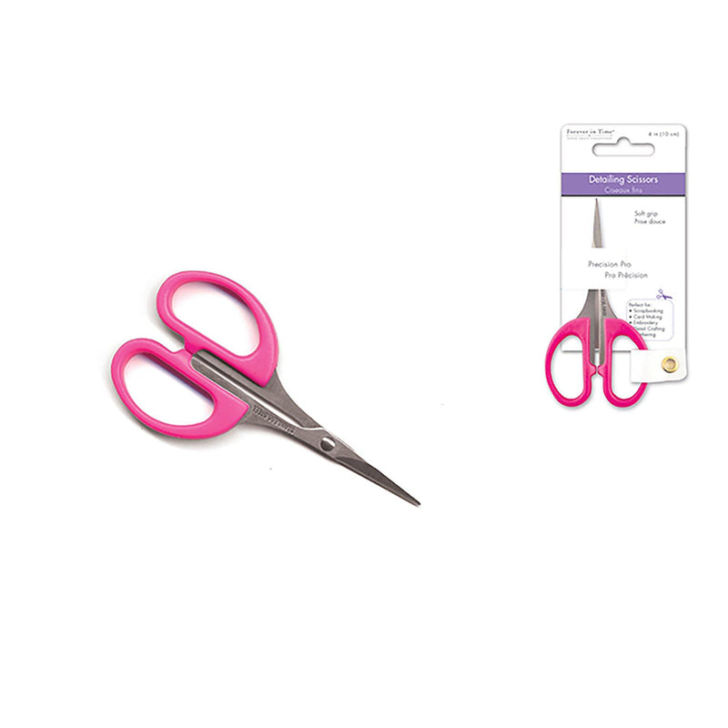 Paper Craft Essential: 4" Precision-Pro Detailing Scissor Soft-Grip - Dollar Max Dépôt
