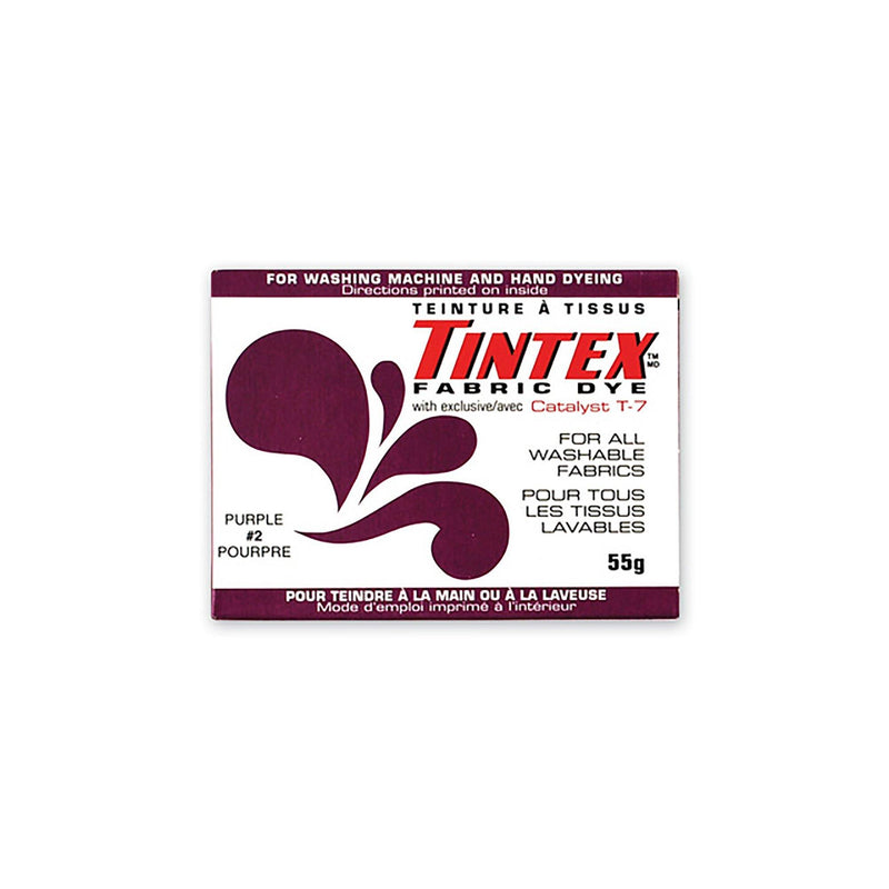 02 Purple Tintex: 55G Fabric Dye For All Washable Fabrics - Dollar Max Dépôt