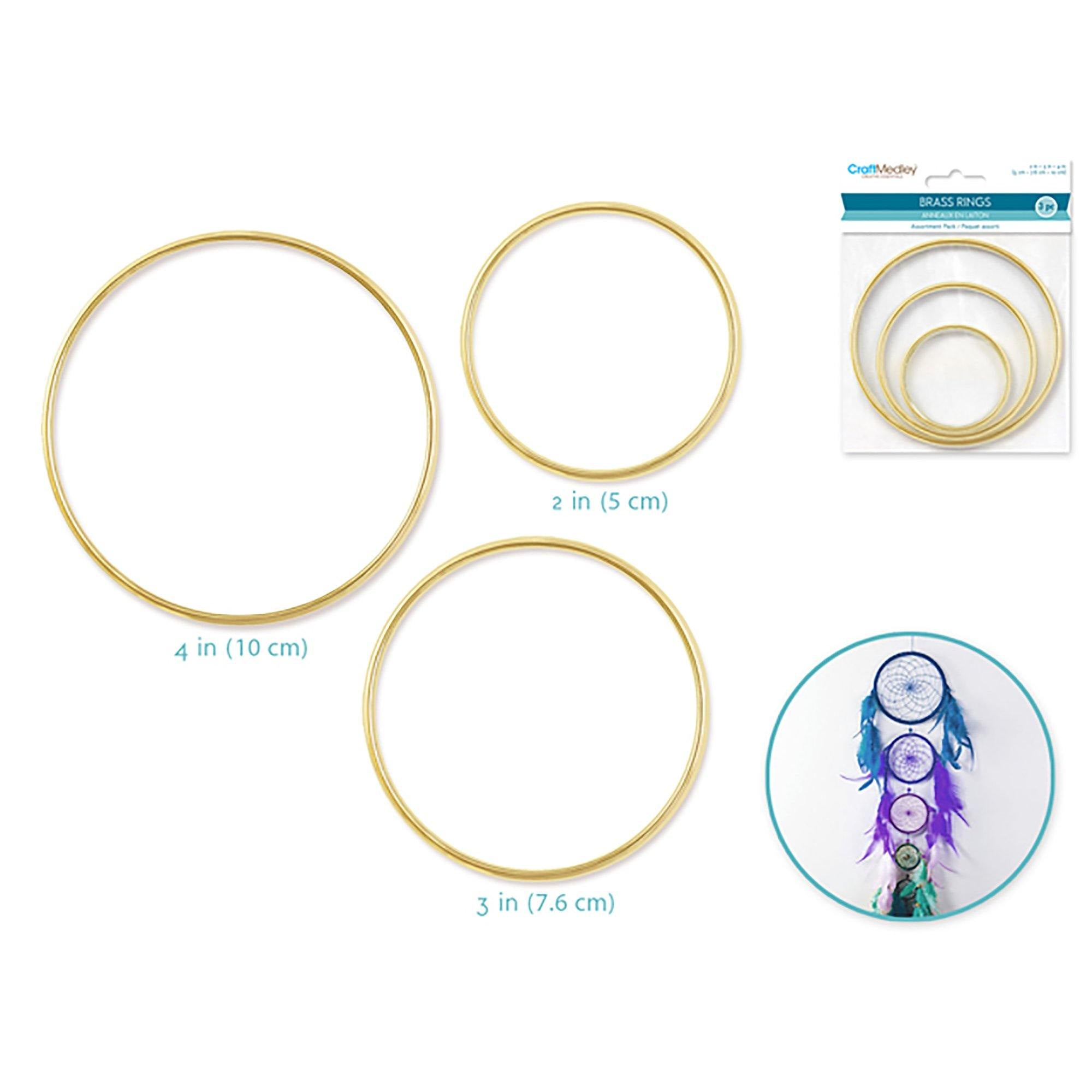 Brass Rings: Assortment Pack X3 (2"+3"+4") - Dollar Max Dépôt