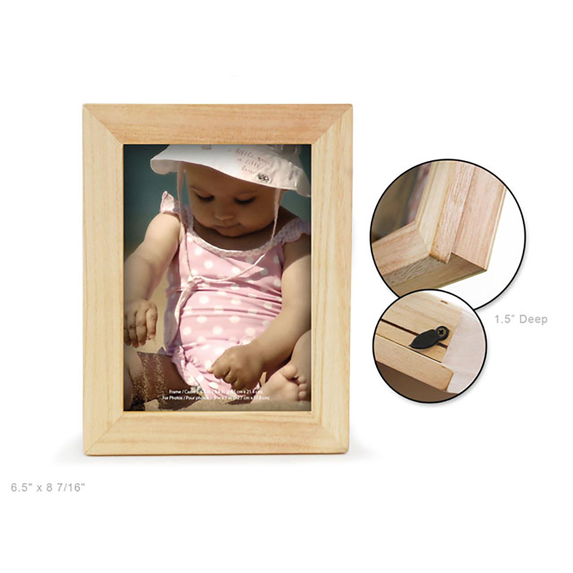 Wood Craft: Natural Diy 1.5" Deep Memory 5"X7" Photo Box - Dollar Max Dépôt