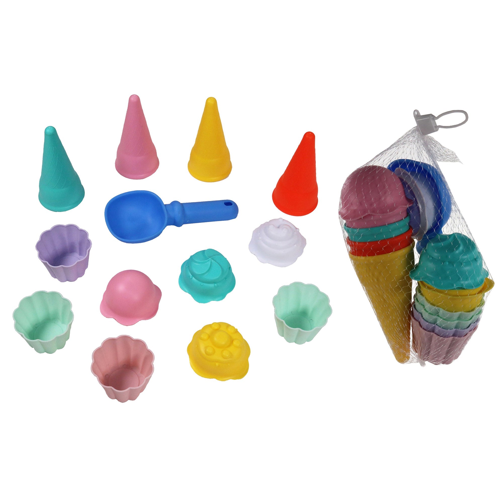Beach Toys 13pcs Plastic Ice Cream Mold Set  
