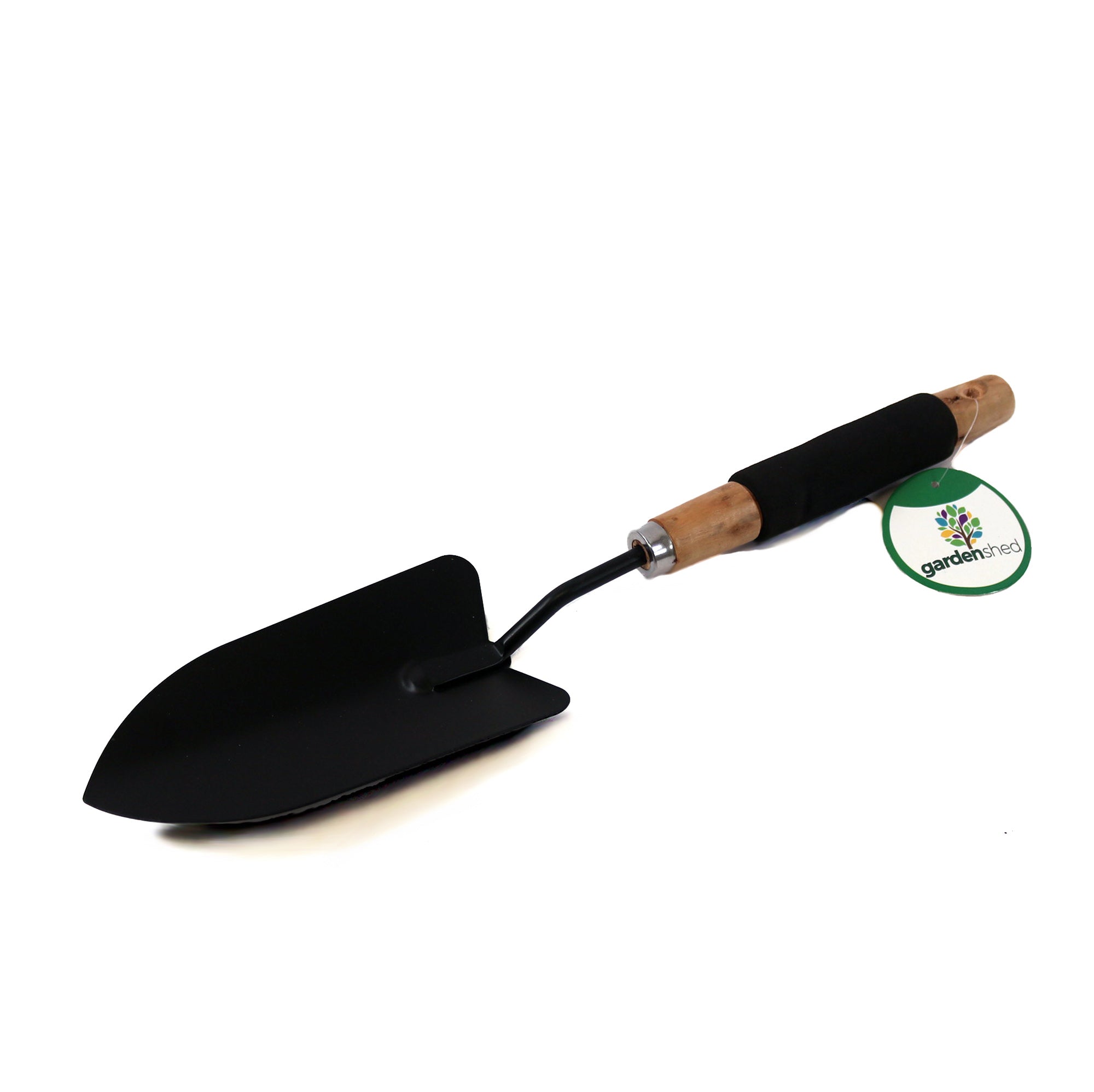 Garden Shed Transplanting Trowel with Wood and Foam Handle 15in
