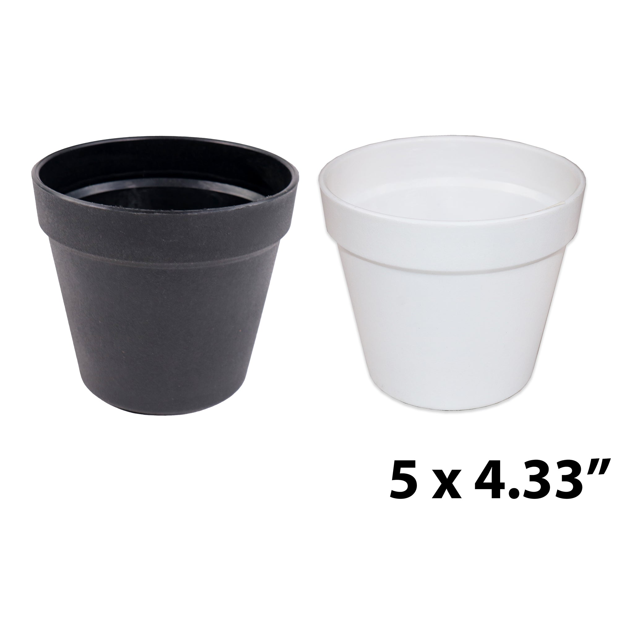 Round Flower Pot 4.33x5in