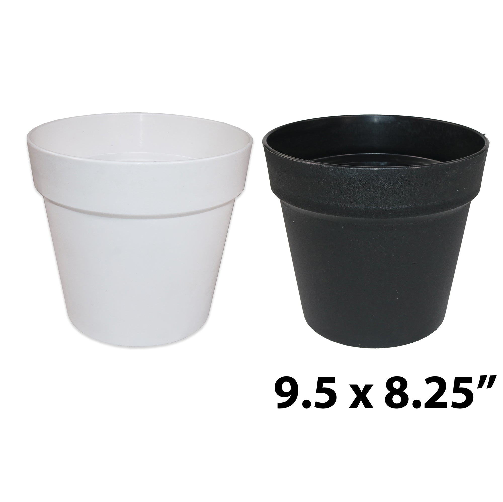 Round Flower Pot 9.5x8.25in