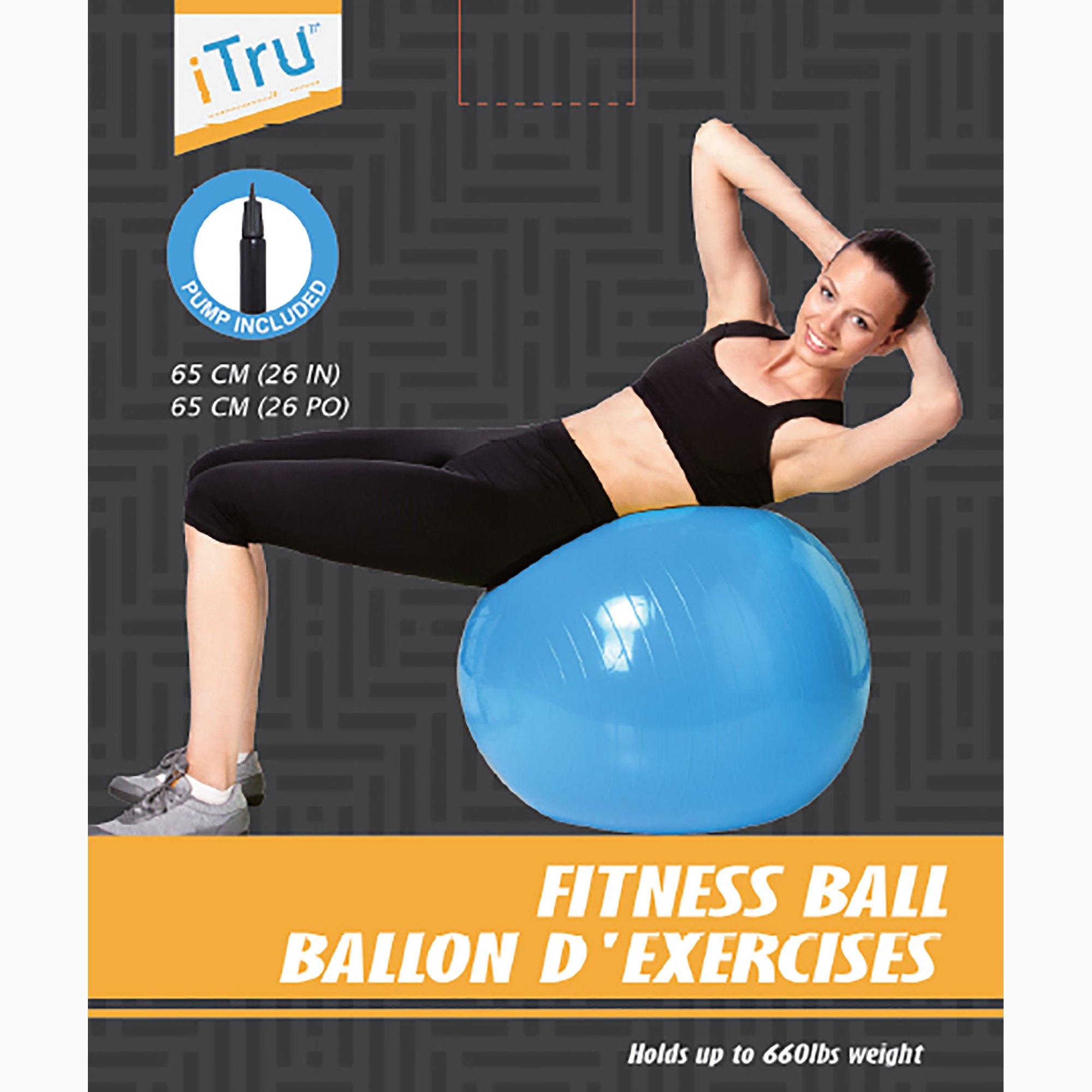 Fitness/Yoga Ball - 65Cm - Pump Included - Dollar Max Depot