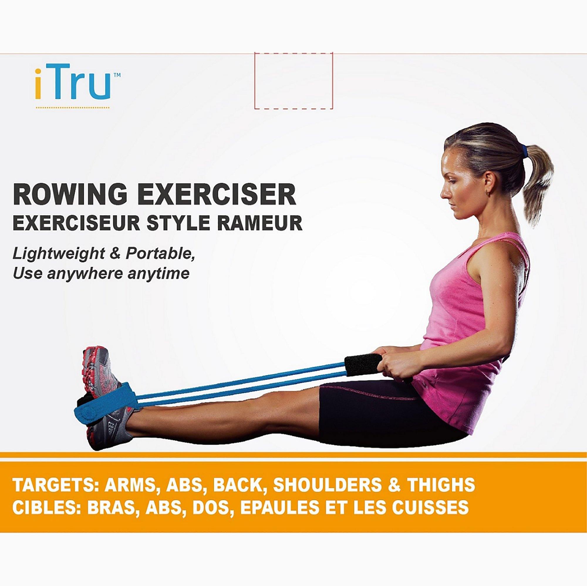 Rowing Exerciser-  Ideal For  Abdominal Workouts  & Strengthens Back- Foam Wrapped Handle - Dollar Max Depot