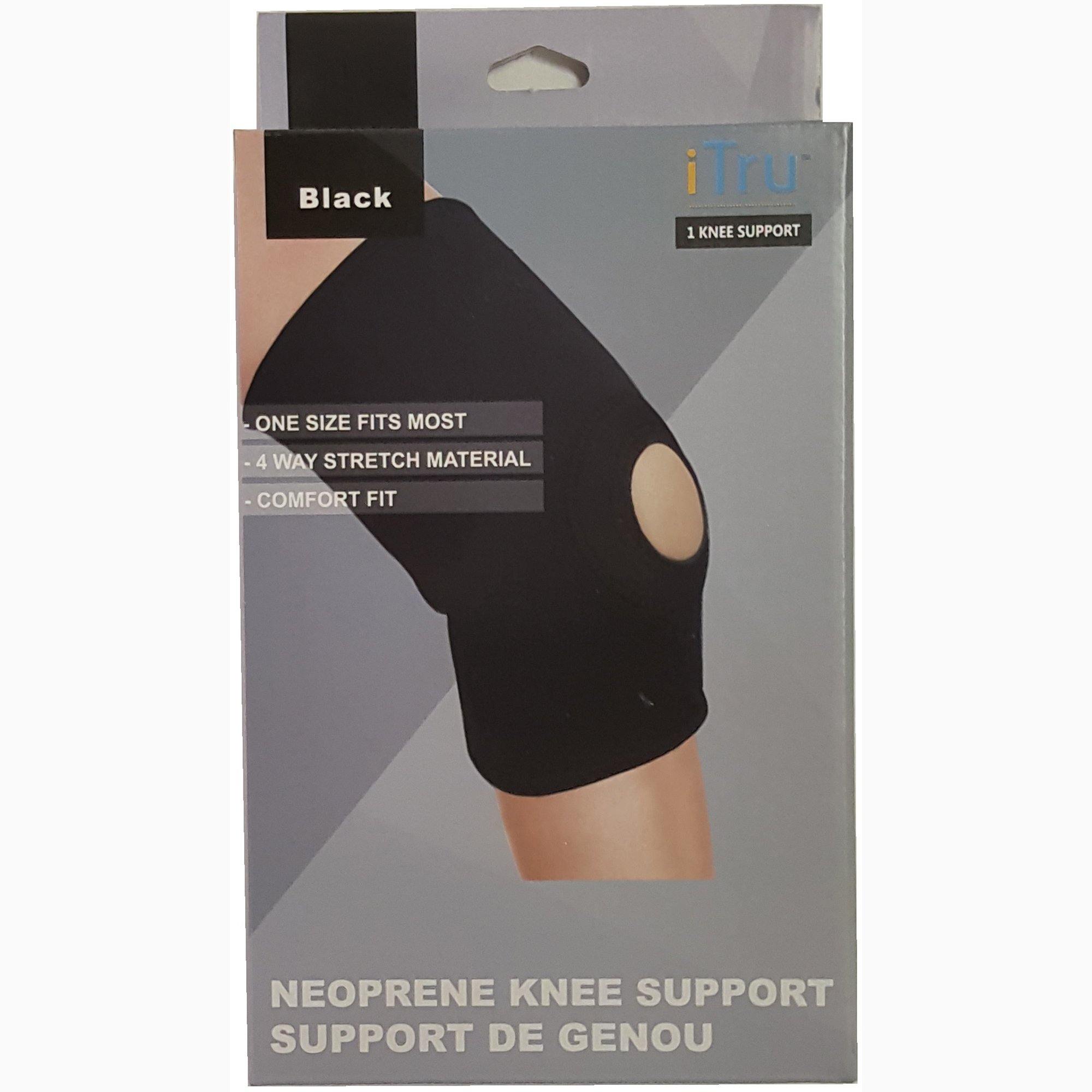Knee Support - Black- Premium Neoprene Material - Dollar Max Depot