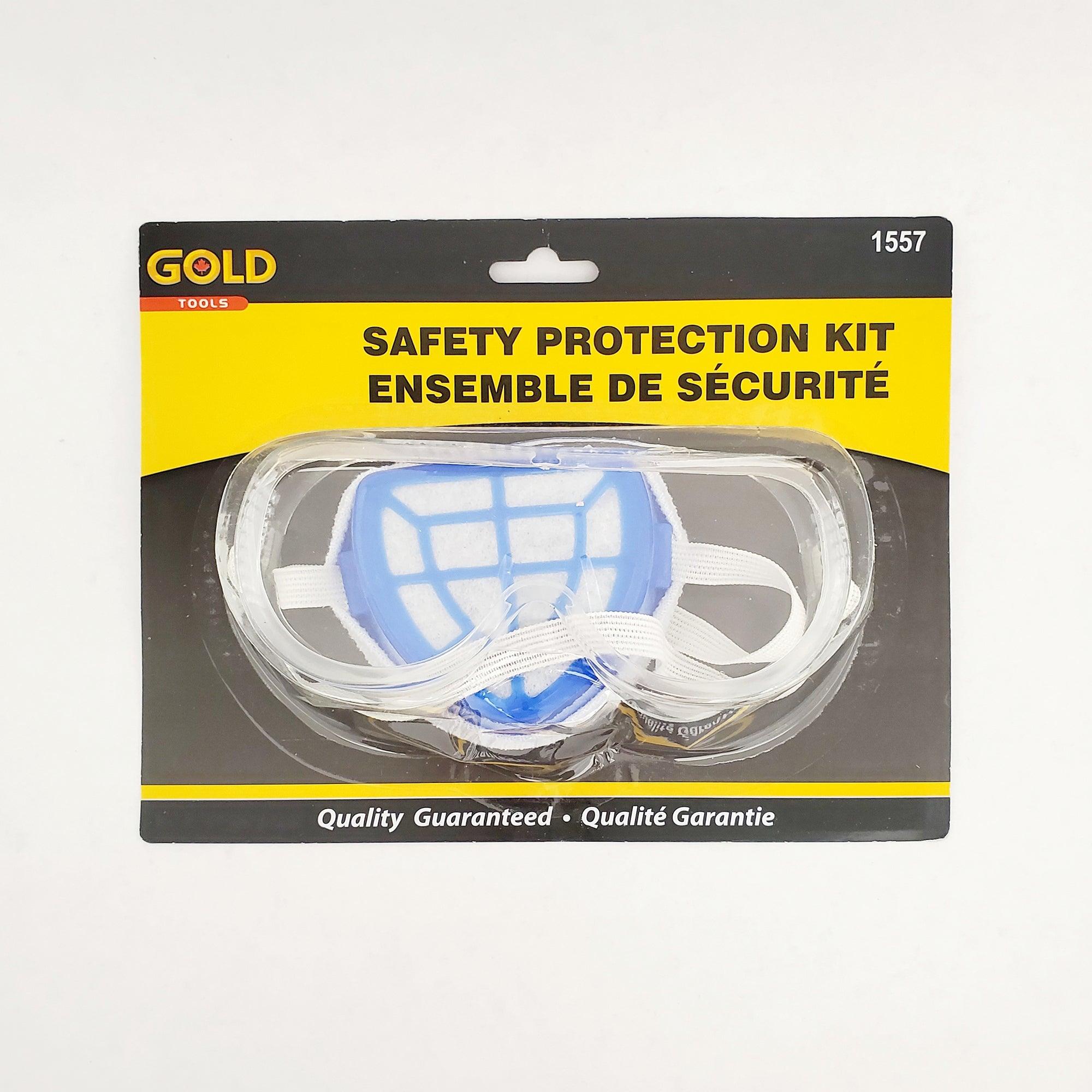 Safety Protection Kit Goggle And Mask - Dollar Max Dépôt