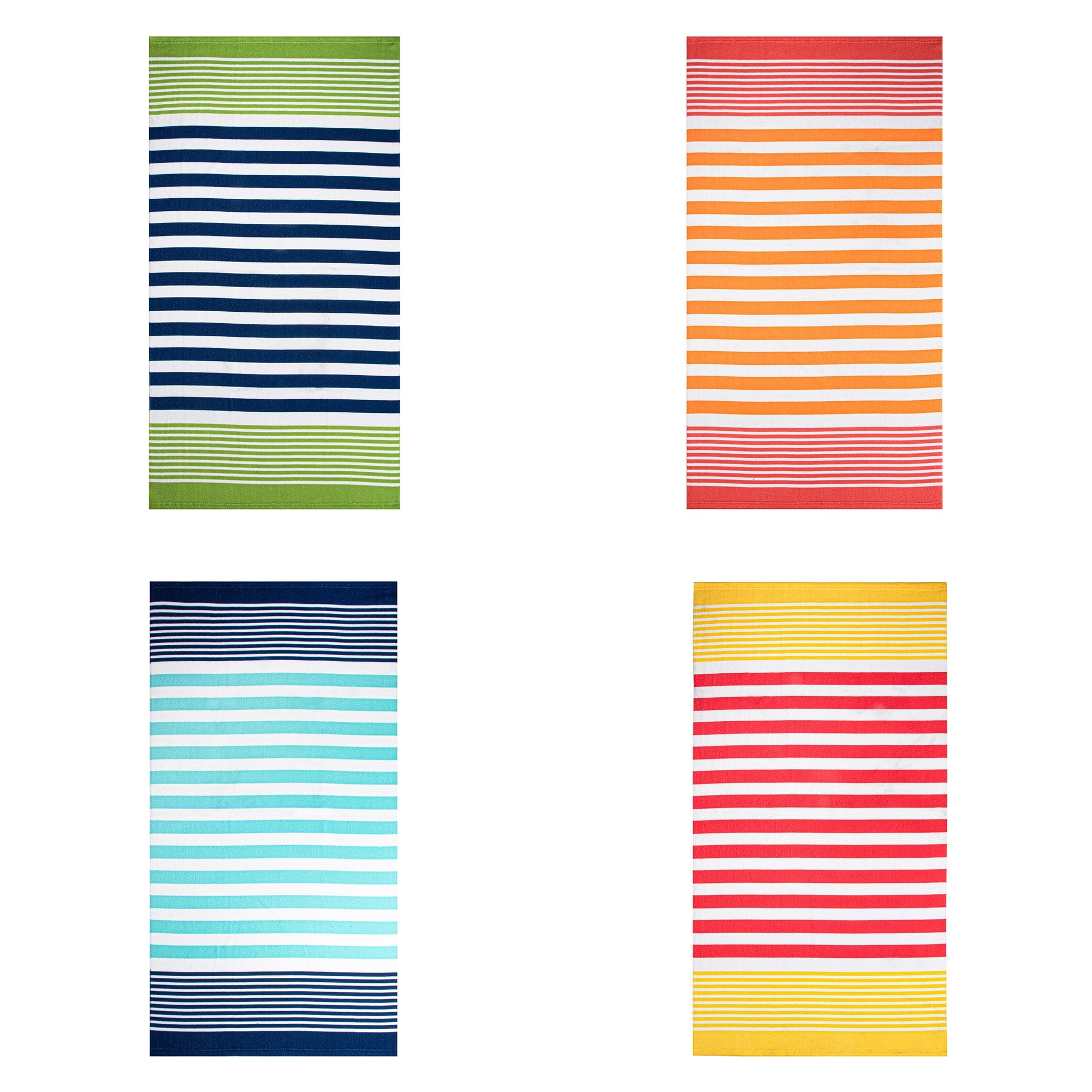 Velvet Beach Towel Stripes 100% Polyester 27x54in  69x137cm